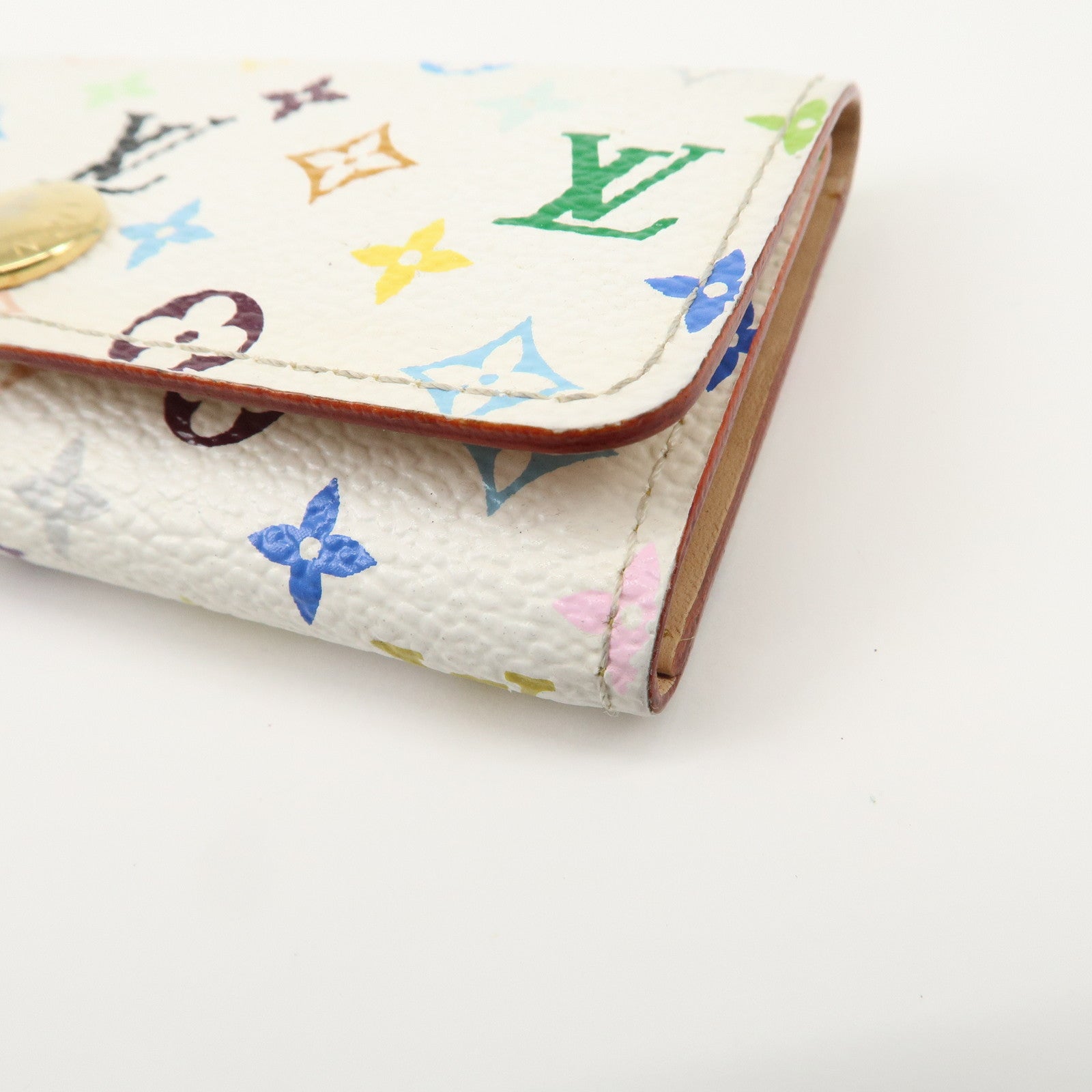 Louis Vuitton Monogram Multicolor Multiclés 4 Key Case Blanc M60043 Used