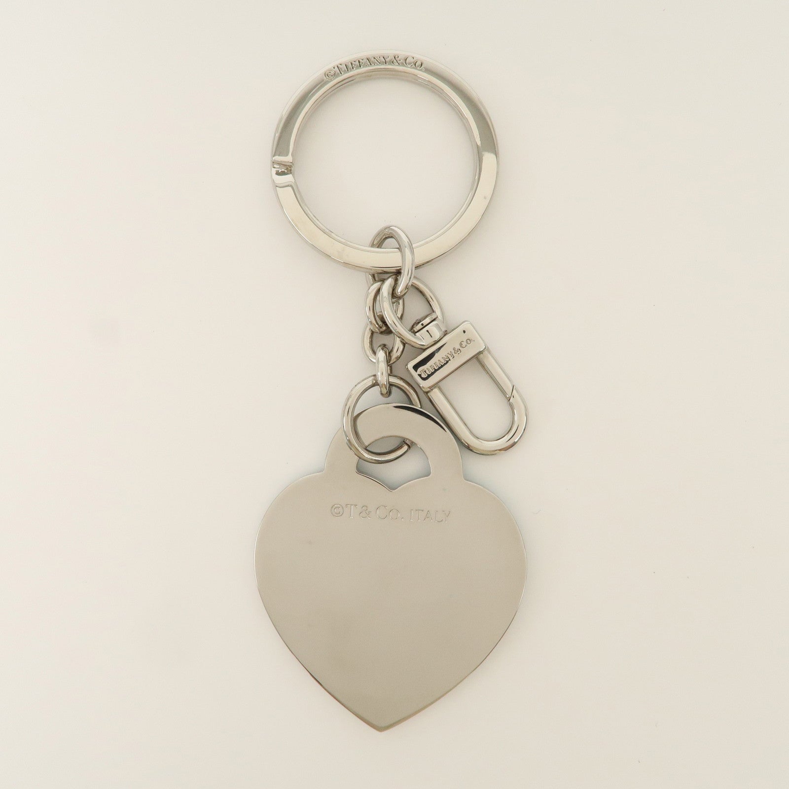 Tiffany & Co Return to Tiffany Heart Key Chain Key Ring Light BLue