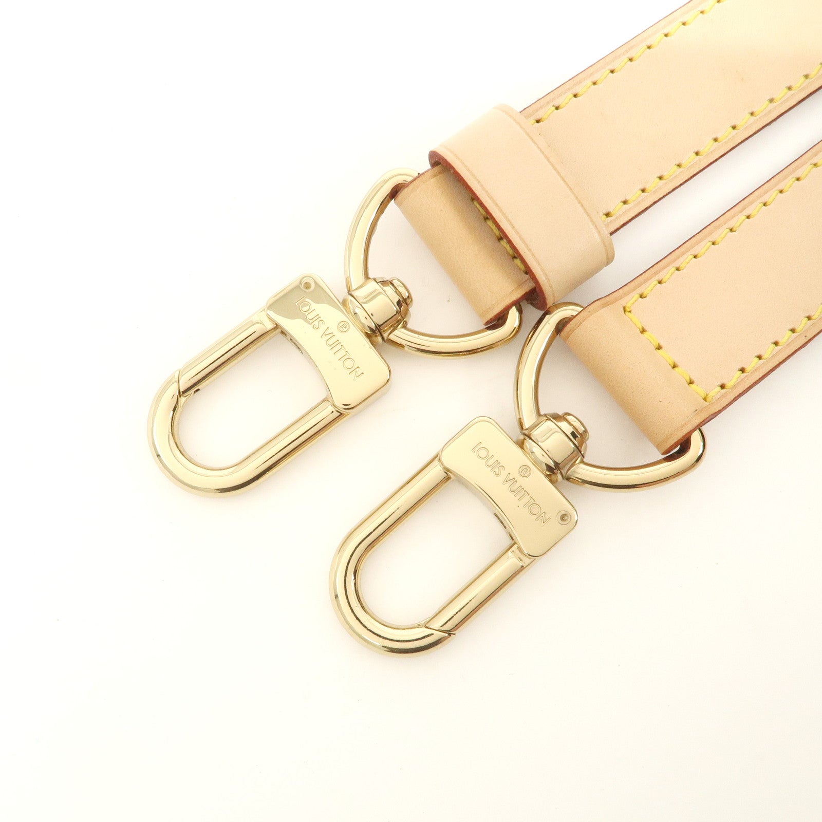 Louis Vuitton Nume Leather Shoulder Strap for Kee All 120cm Natural Used
