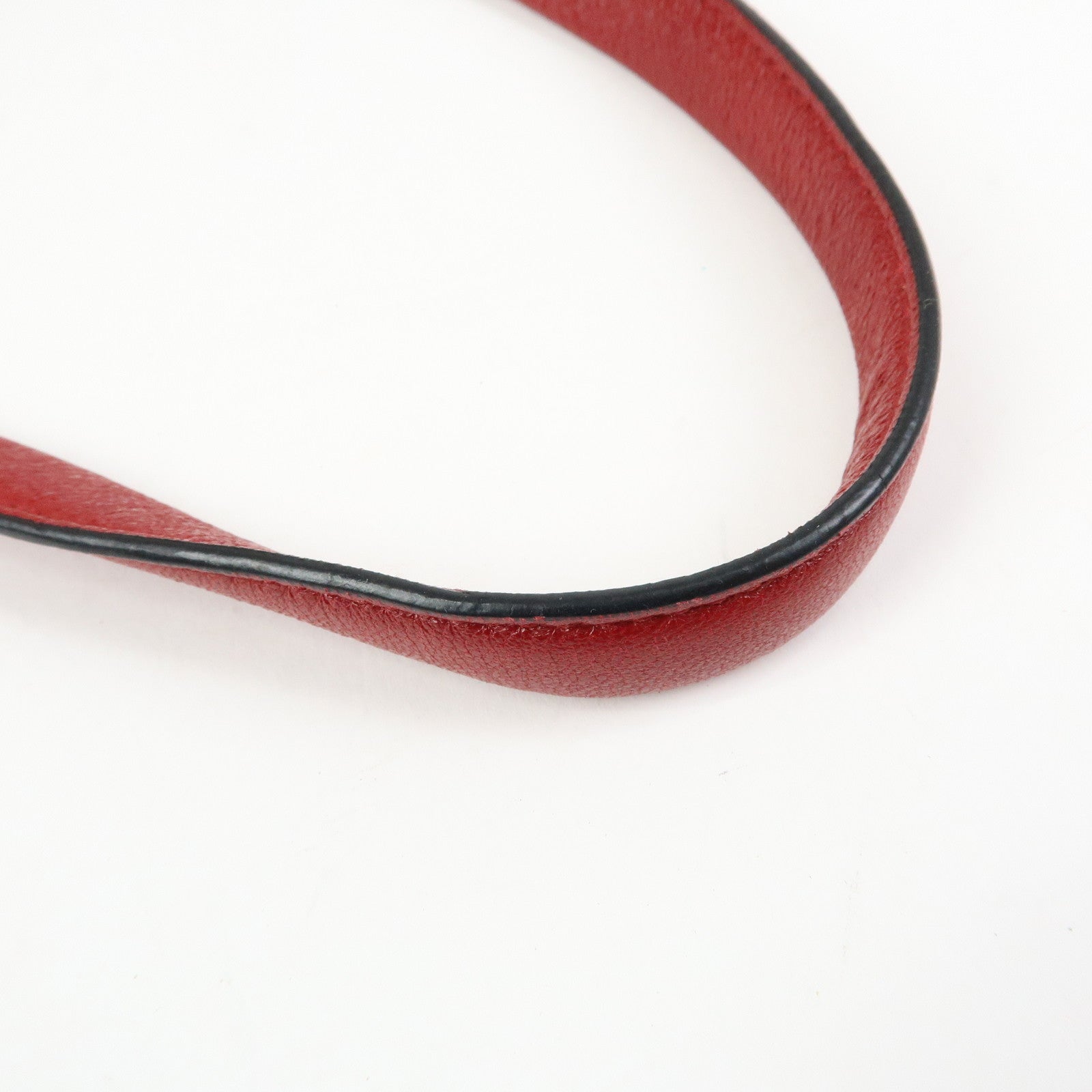 PRADA Nappa Leather Shoulder Bag Hand Bag Boston Bag Red 1BB052