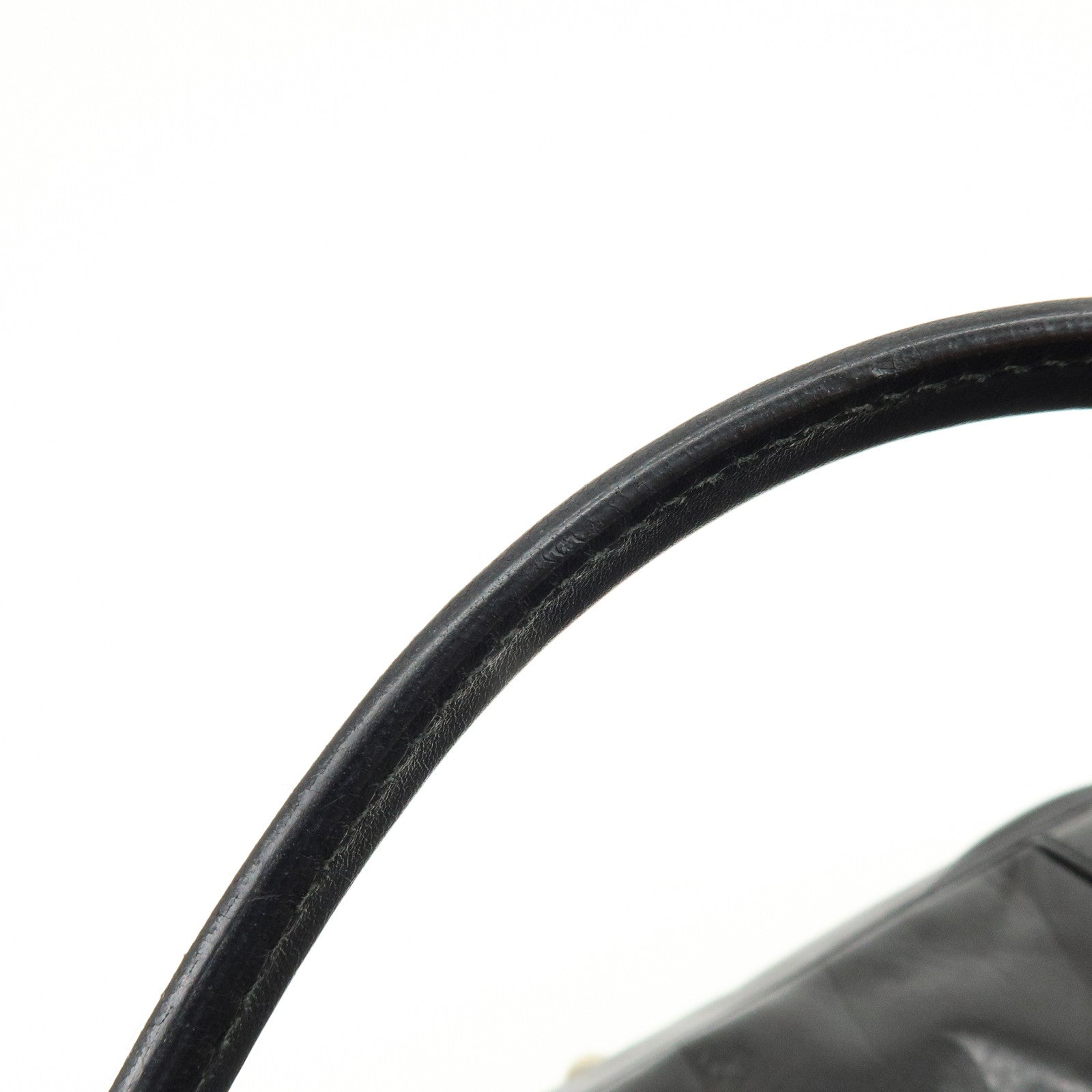 GUCCI Interlocking G Leather Tote Bag Hand Bag Black 232957