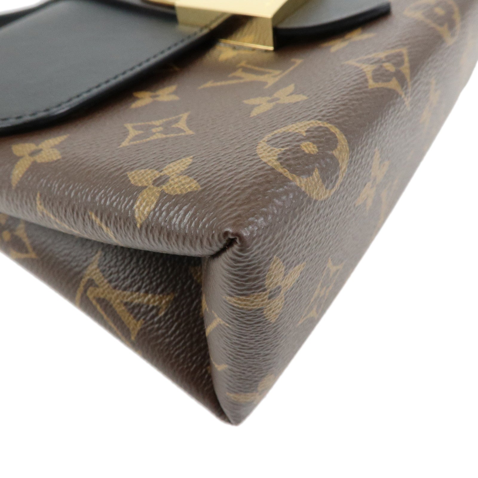 Louis Vuitton Monogram Locky BB 2Way Shoulder Bag Brown Noir M44141