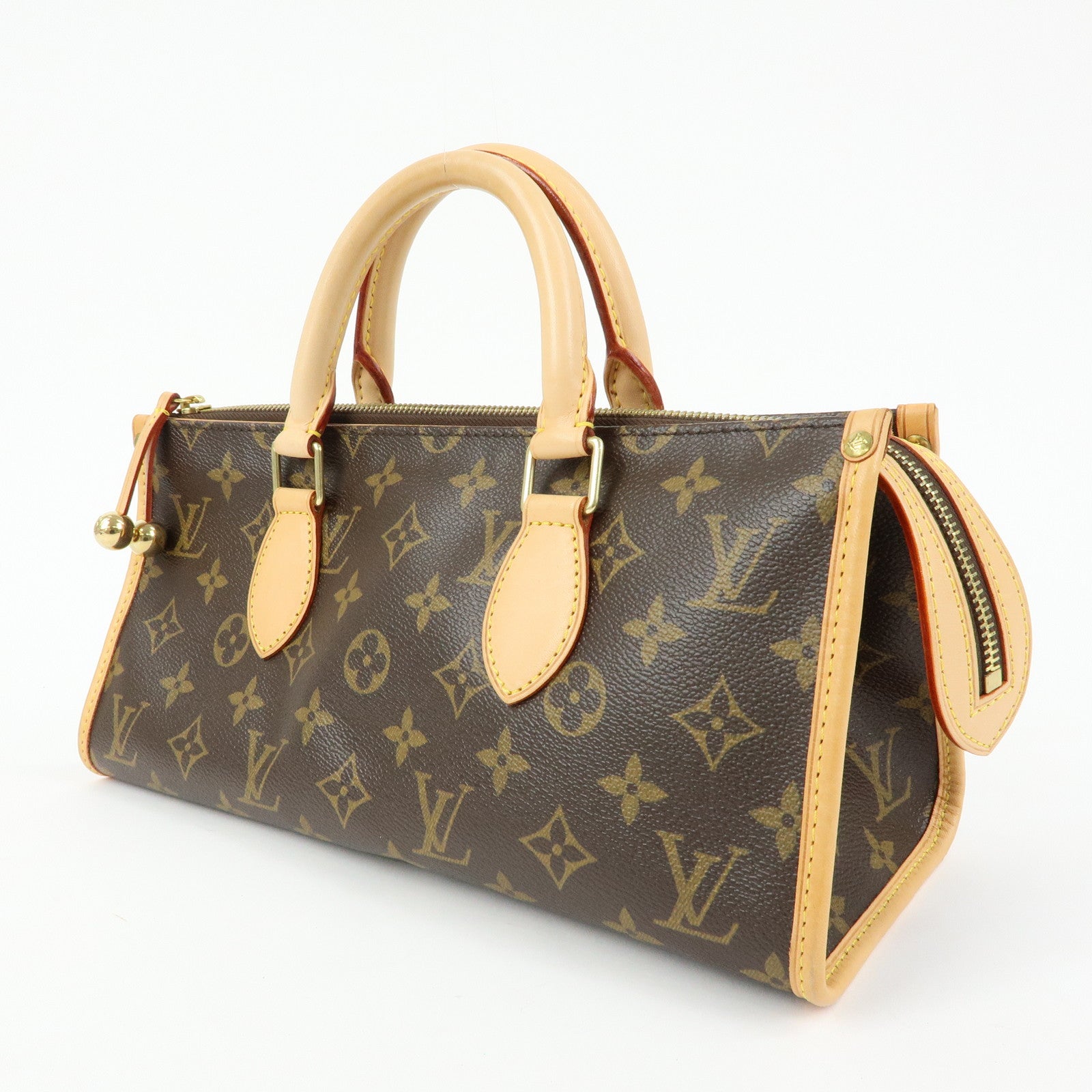 Louis Vuitton Monogram Popincourt Hand Bag Brown M40009