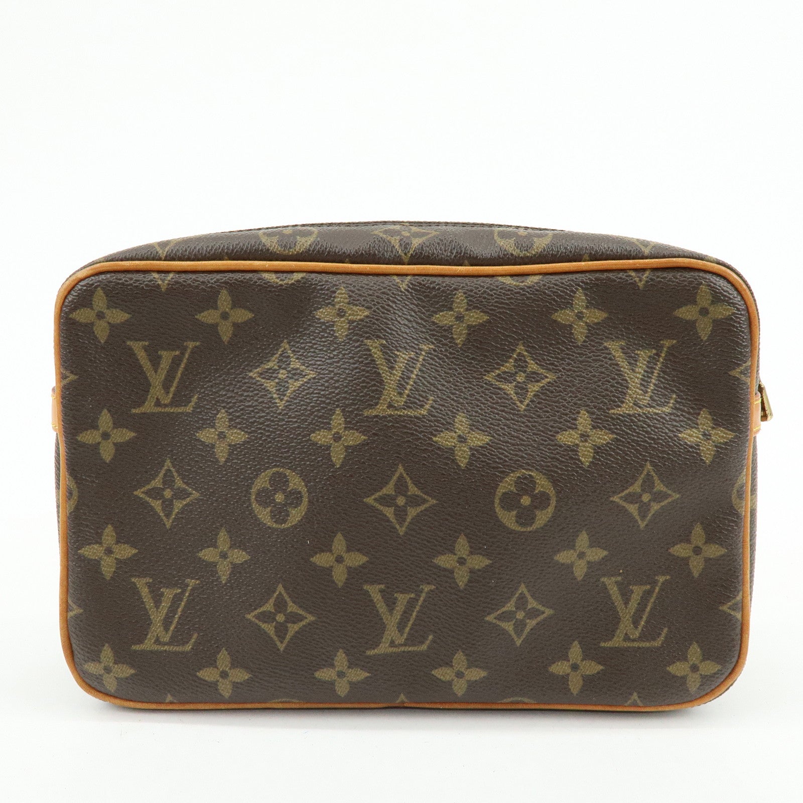 Louis Vuitton Monogram Compiegne 23 Pouch Clutch Bag Brown M51845