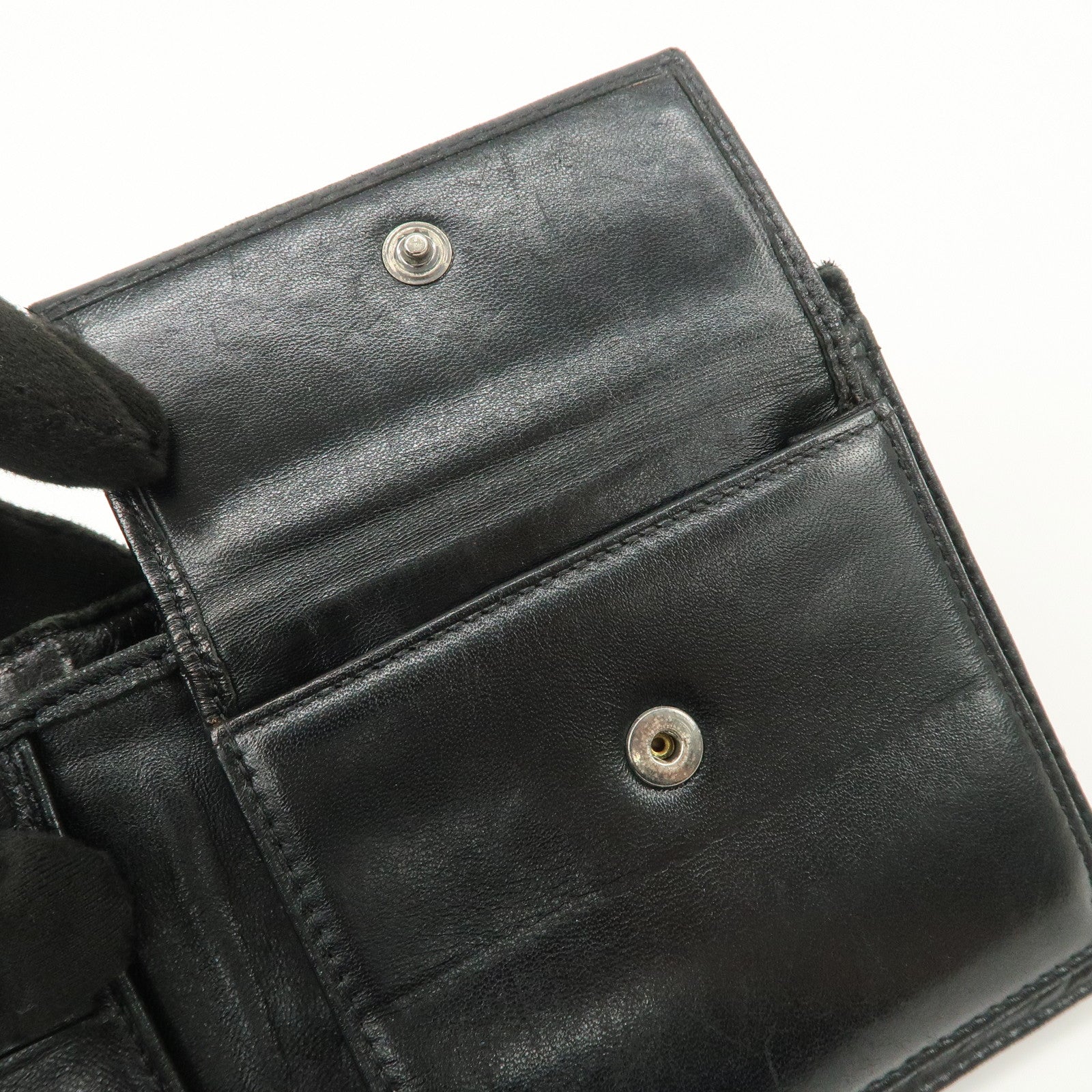 CHANEL New Travel Line Nylon Bi-fold Wallet Black