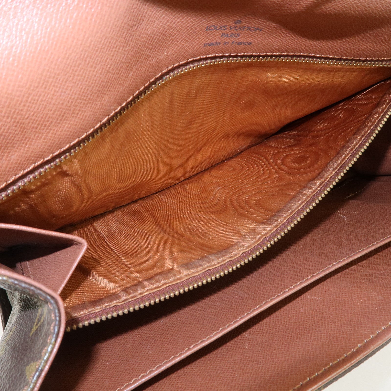 Louis Vuitton Monogram Pochette Damme PM Clutch Bag Brown M51812