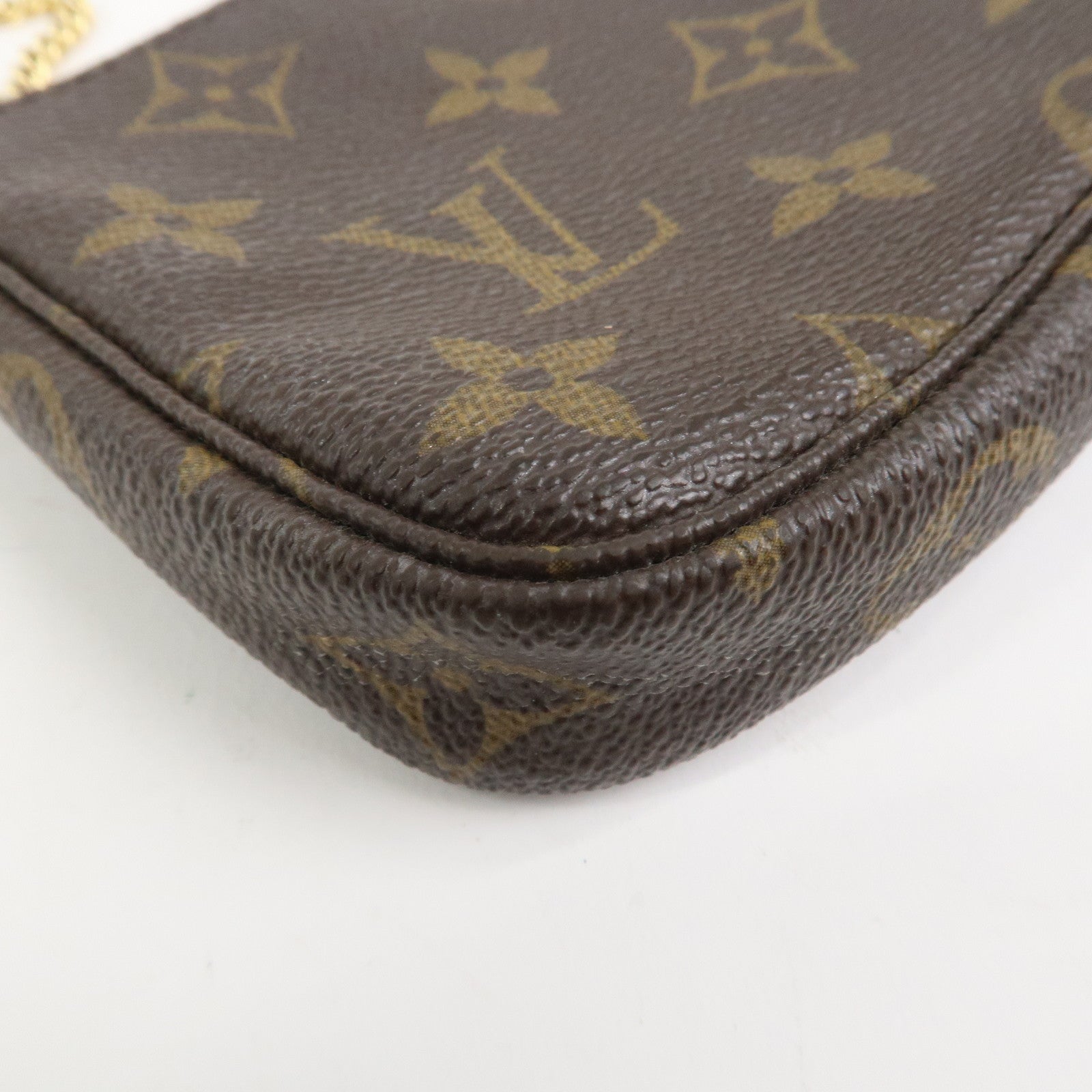 Louis Vuitton Monogram Mini Pochette Accessoires Hand Bag M58009