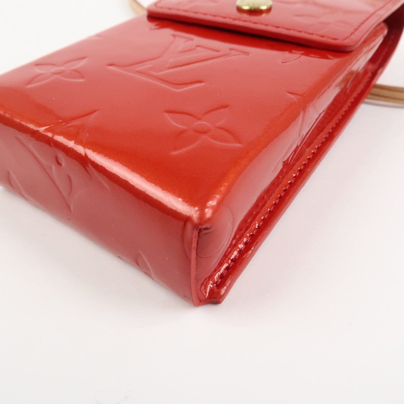 Louis Vuitton Monogram Vernis Green Cigarette Case Rouge M91155