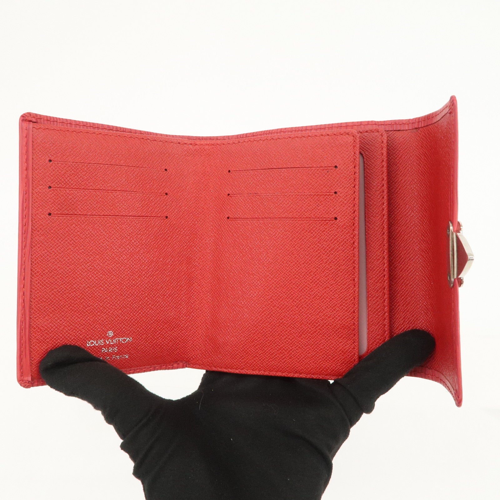 Louis Vuitton Epi Portefeuille Koala Wallet Rouge M5801E