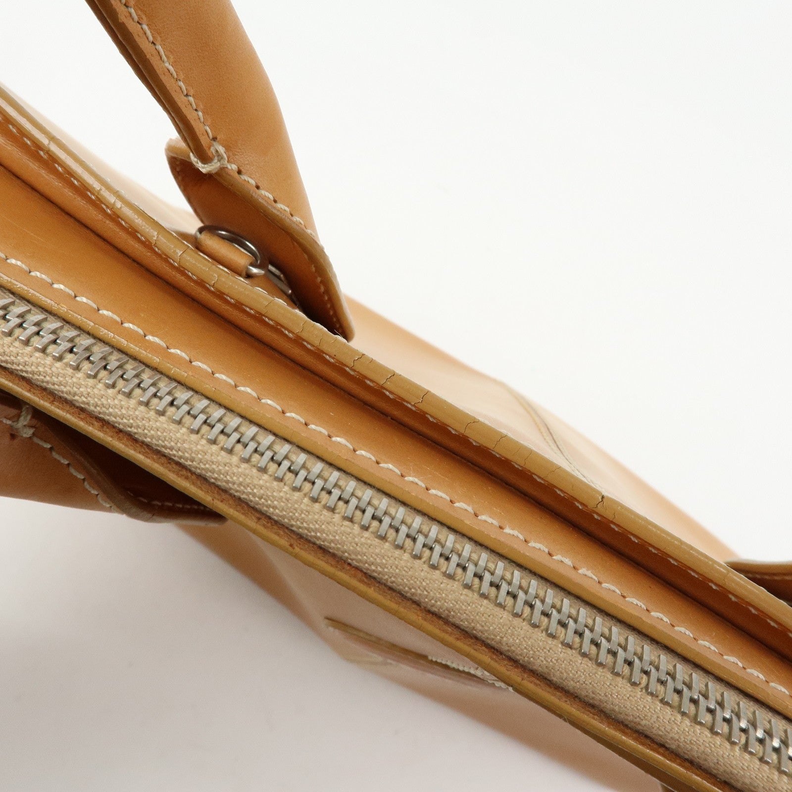 TOD'S Logo Leather 2Way Bag Tote Bag Shoulder Bag Camel