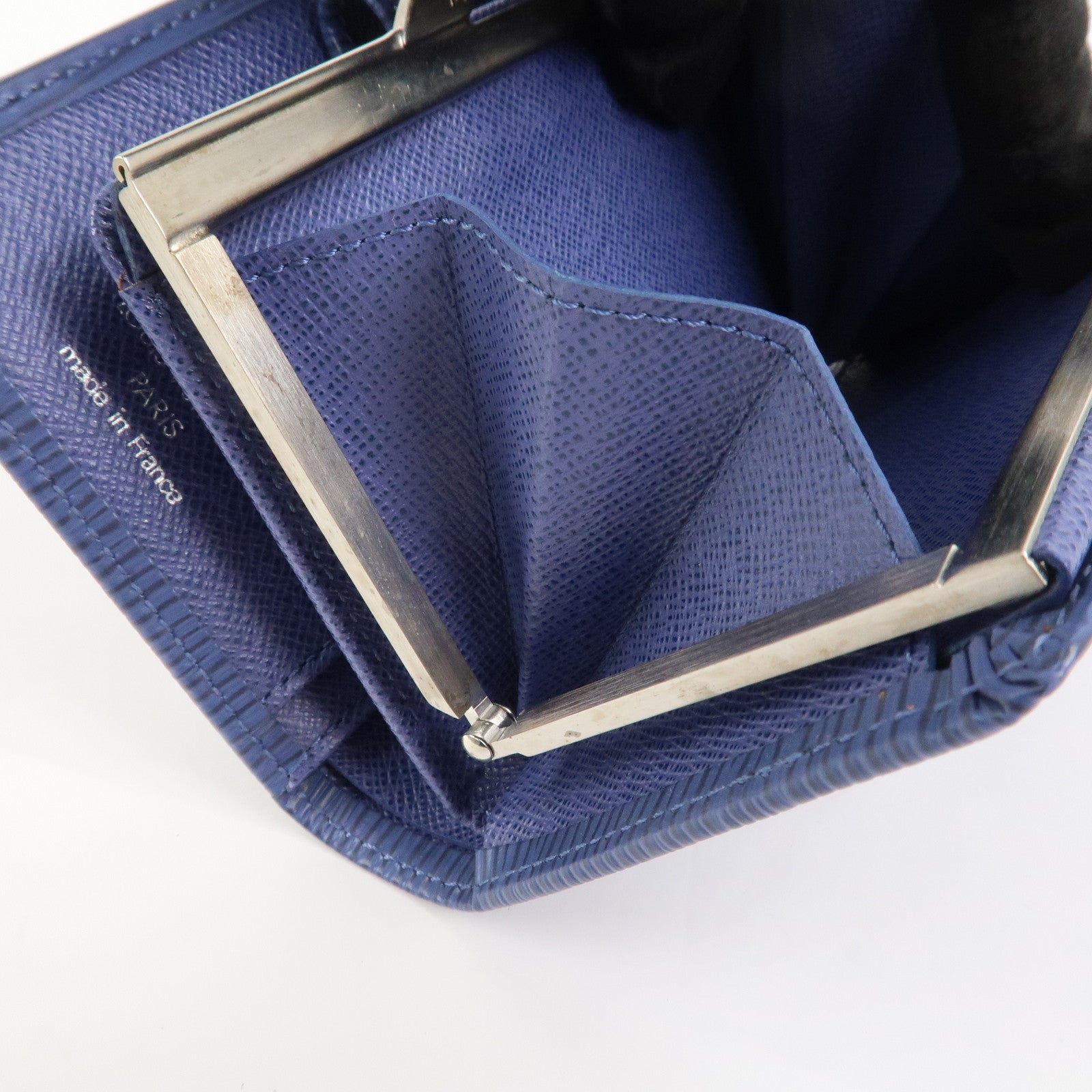 Louis Vuitton Epi Porte Monnaie Billets Viennois Wallet Blue M63245