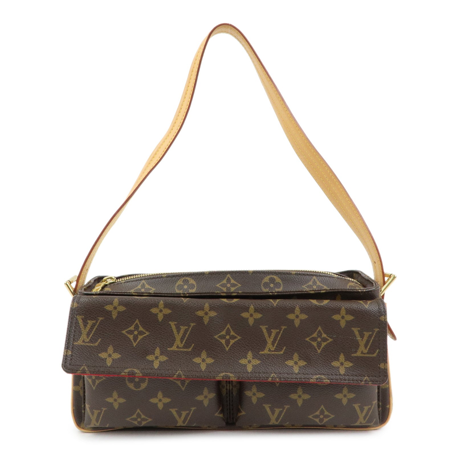 Louis Vuitton Monogram Vivacite Shoulder Bag Hand Bag Brown M51164