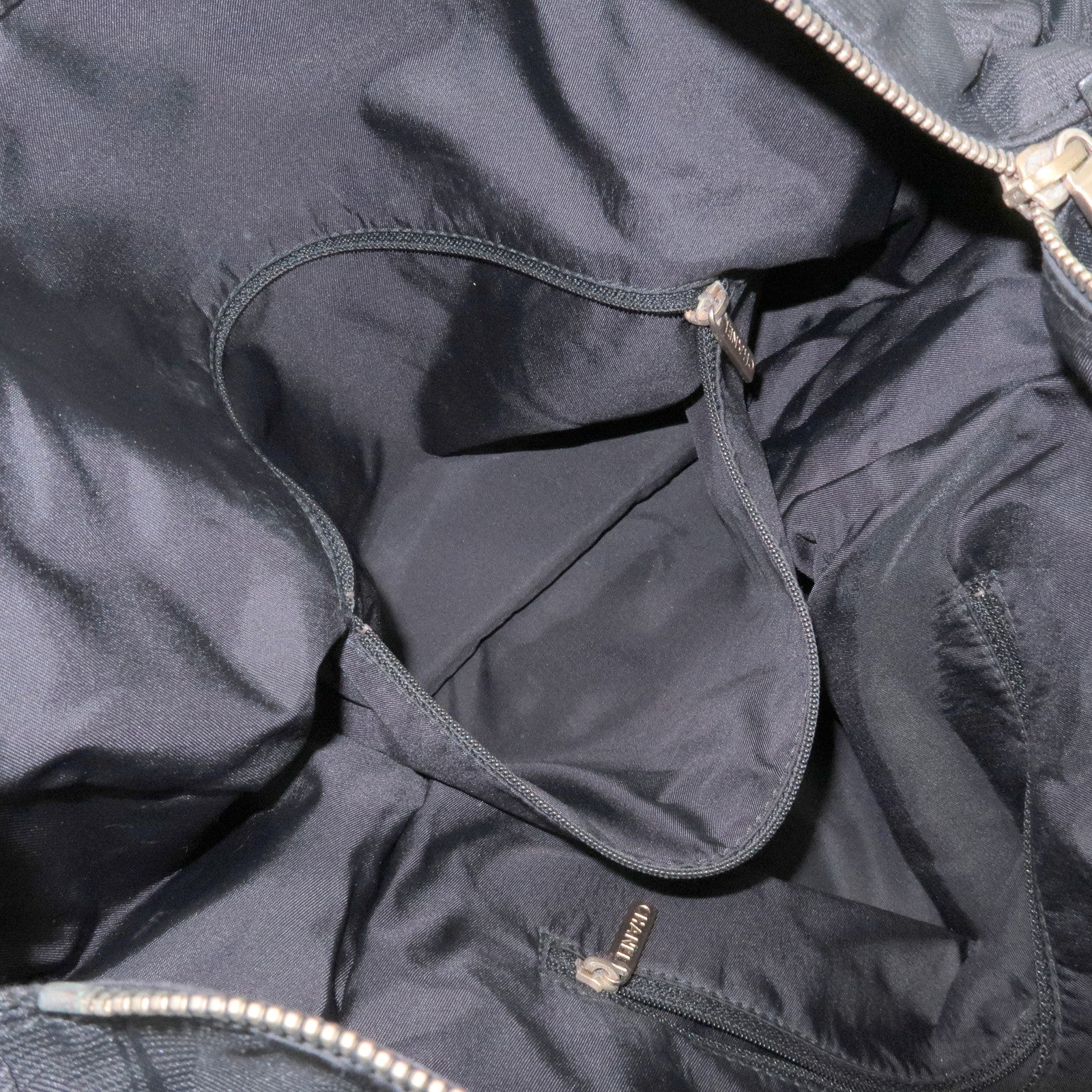 CHANEL New Travel Line Nylon Jacquard Leather Tote Bag GM A15825