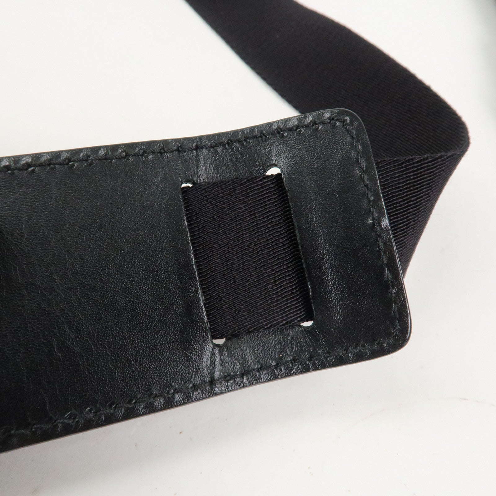 GUCCI Sherry Canvas Leather Shoulder Bag Crossbody Bag Black 631195