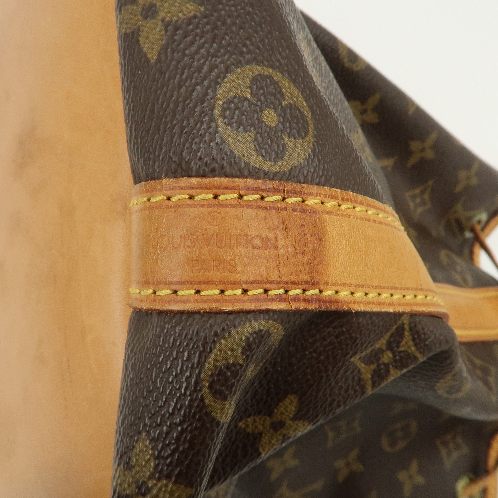 Louis Vuitton Monogram Petit Noe Shoulder Bag Brown M42226