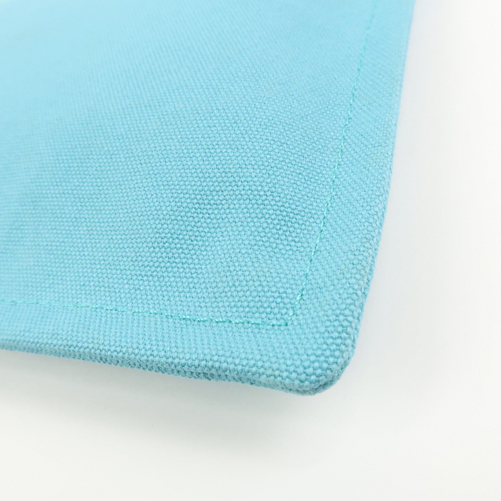 HERMES Bain Yachting Pouch GM Canvas Cosmetic Pouch Blue