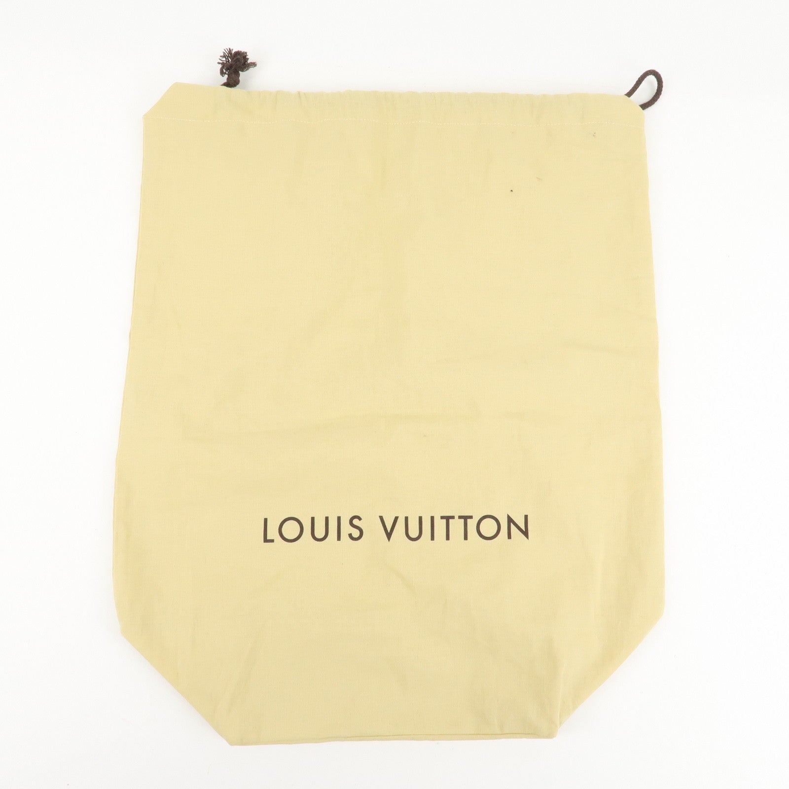 Louis Vuitton Set of 10 Dust Bag Drawstring Style Beige