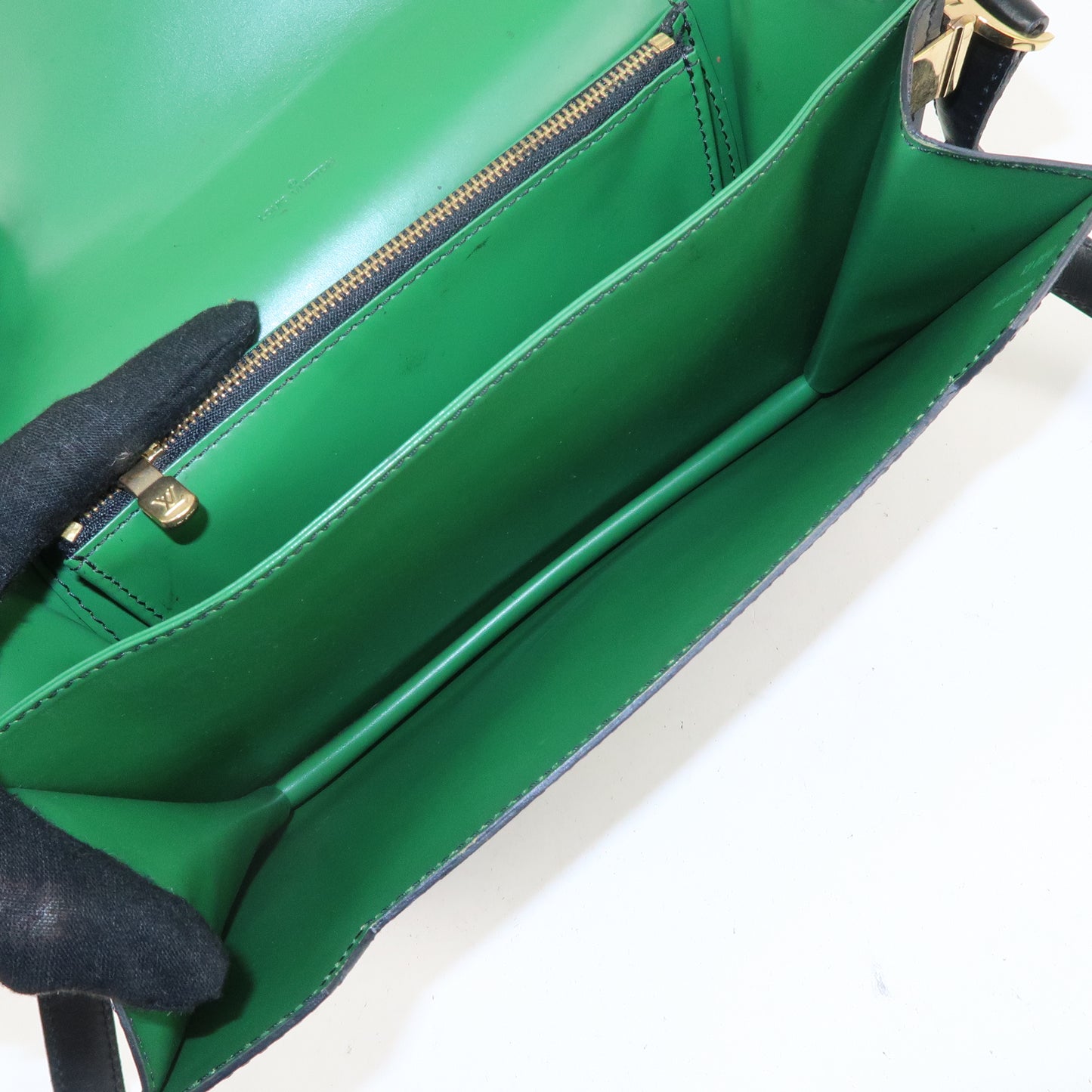 Louis Vuitton Epi Leather Osh Shoulder Bag Noir Green M52444