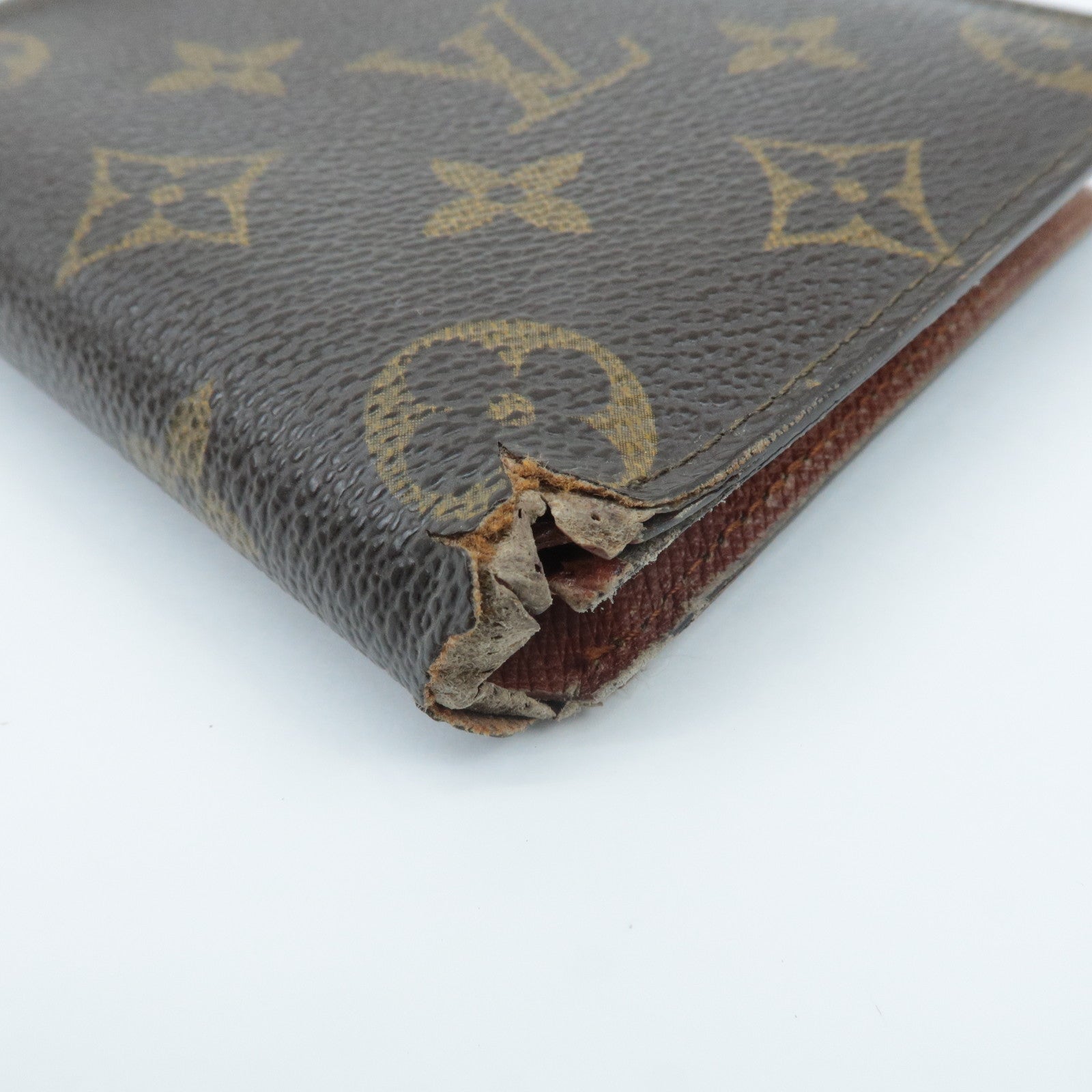 Louis Vuitton Monogram Set of 3 Wallet Brown M61652 M61675 Used