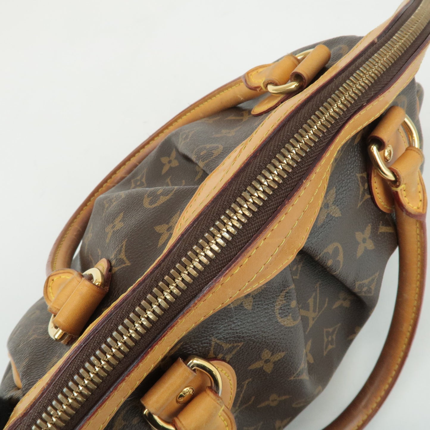 Louis Vuitton Monogram Tivoli PM Hand Bag Brown M40143