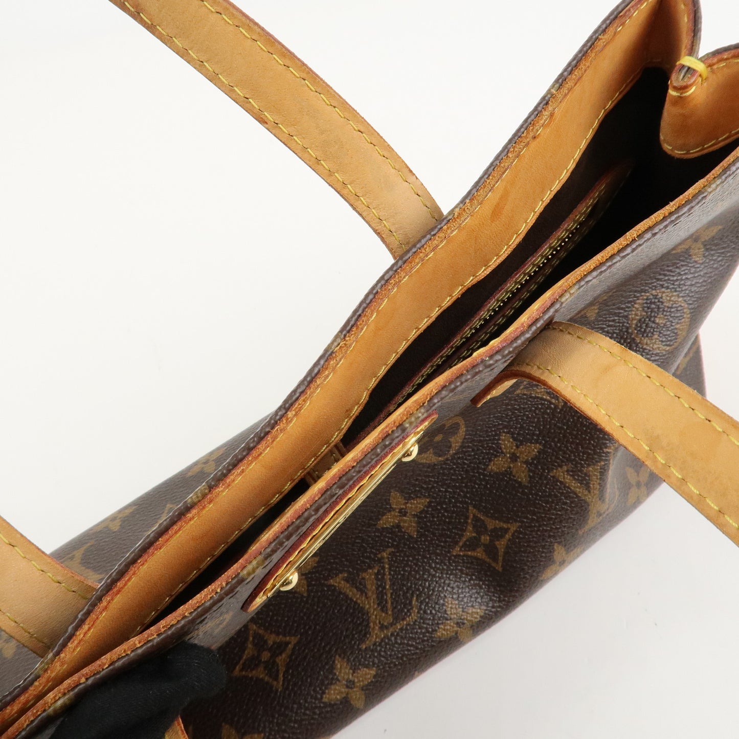 Louis Vuitton Monogram Wilshire PM Hand Bag Brown M45643