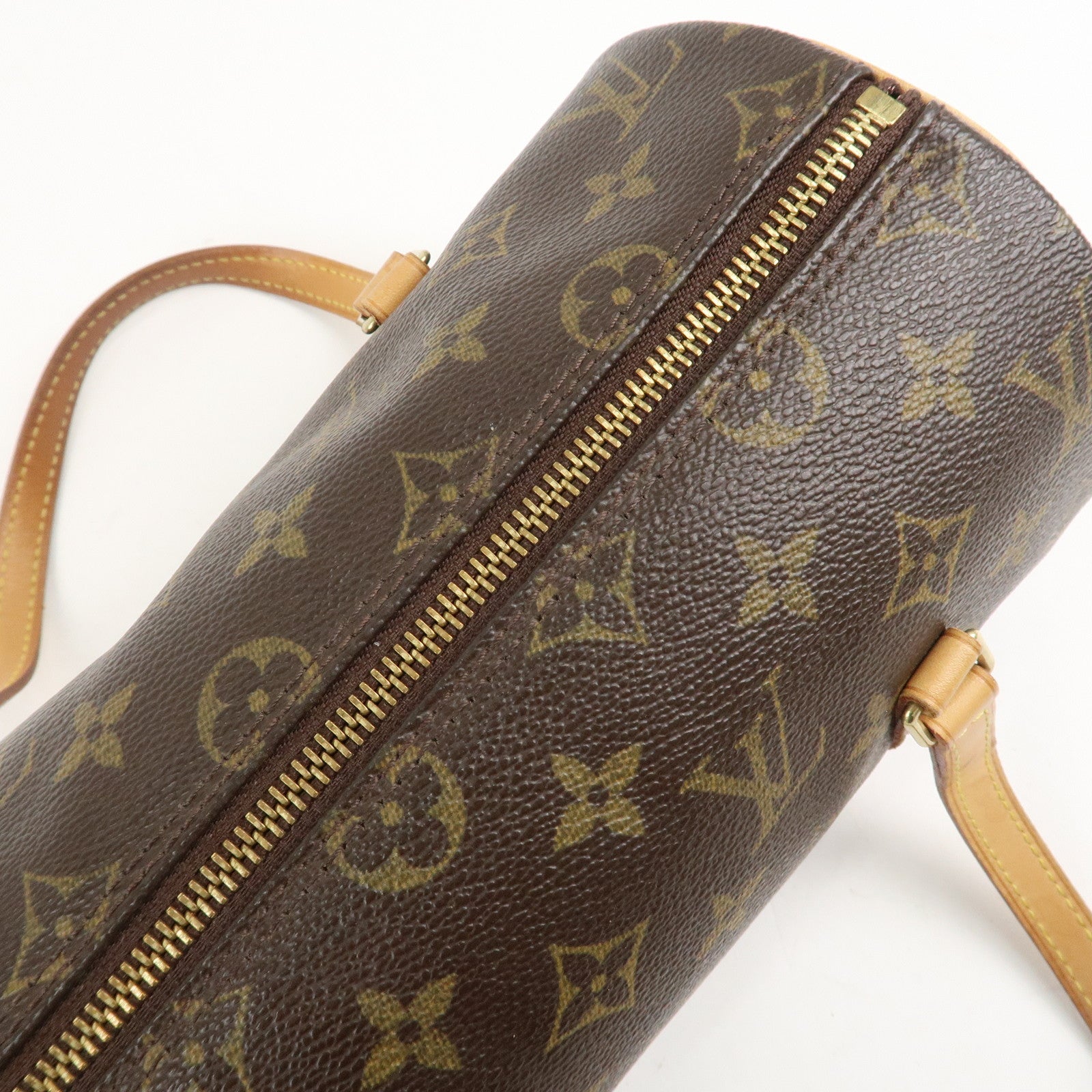 Louis Vuitton Monogram Papillon 26 Hand Bag Brown M51386