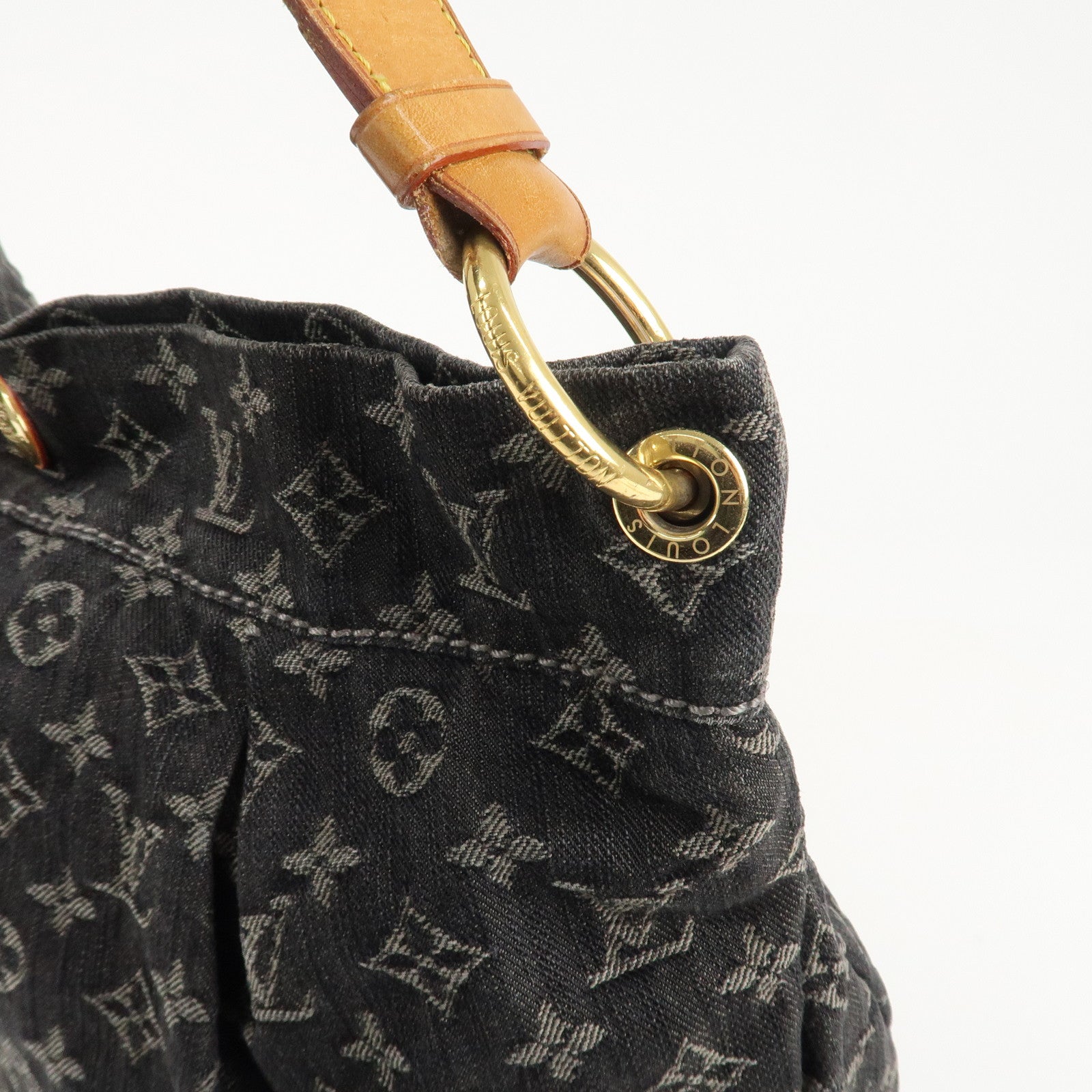 Louis Vuitton Monogram Denim Daily PM Shoulder Bag Noir M40494