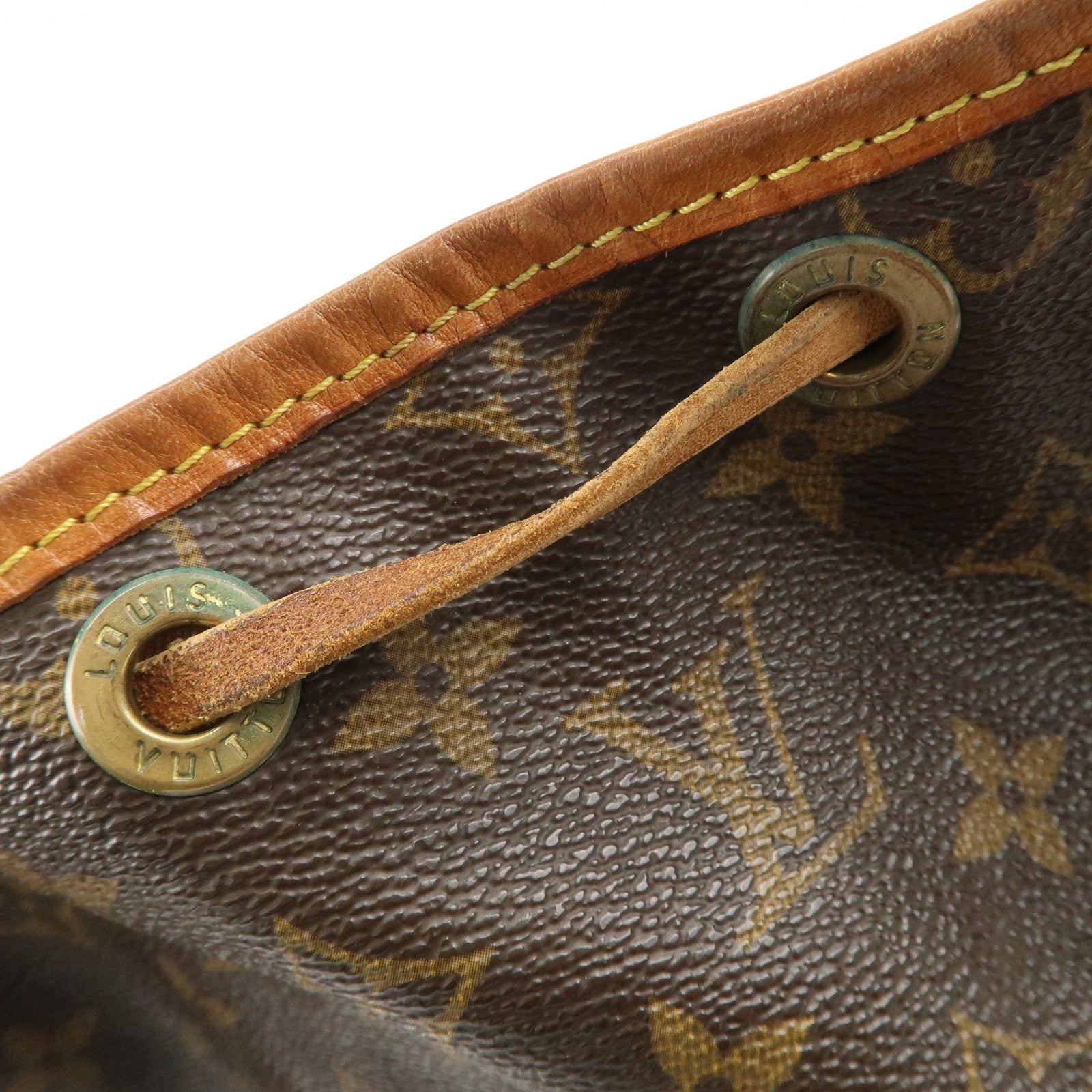 Louis Vuitton Monogram Noe Shoulder Bag Hand Bag Brown M42224 Used