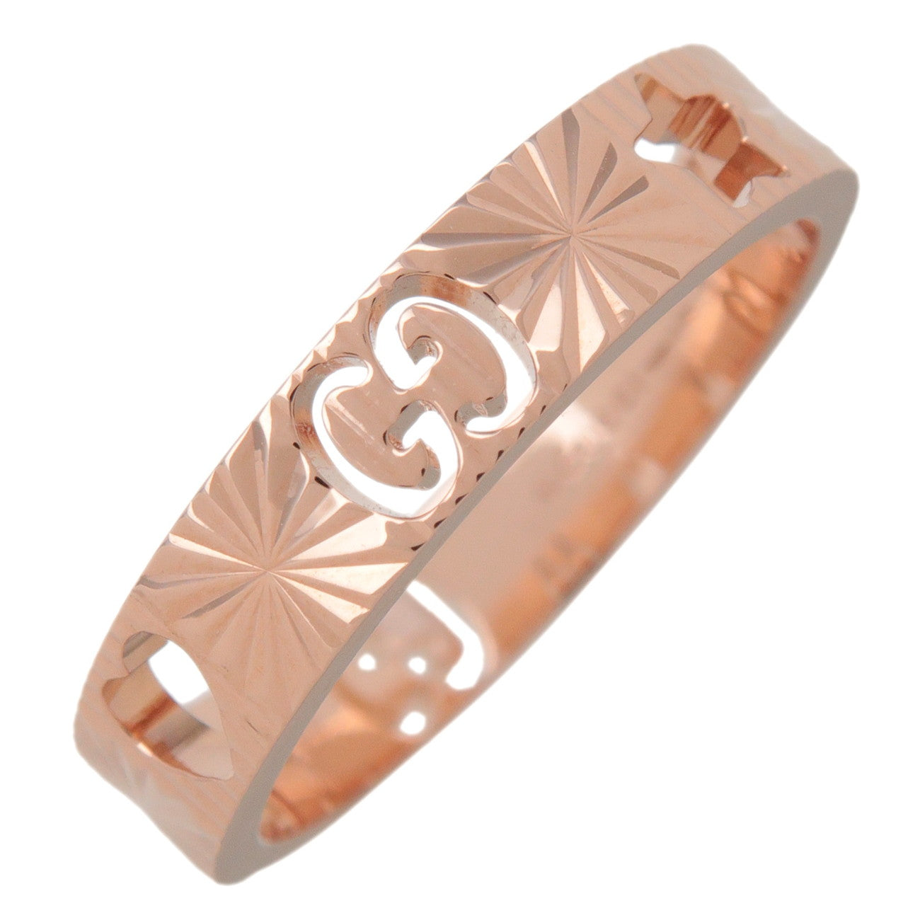 GUCCI Icon Amore Ring K18PG 750PG Rose Gold #52 US6 EU52 HK13