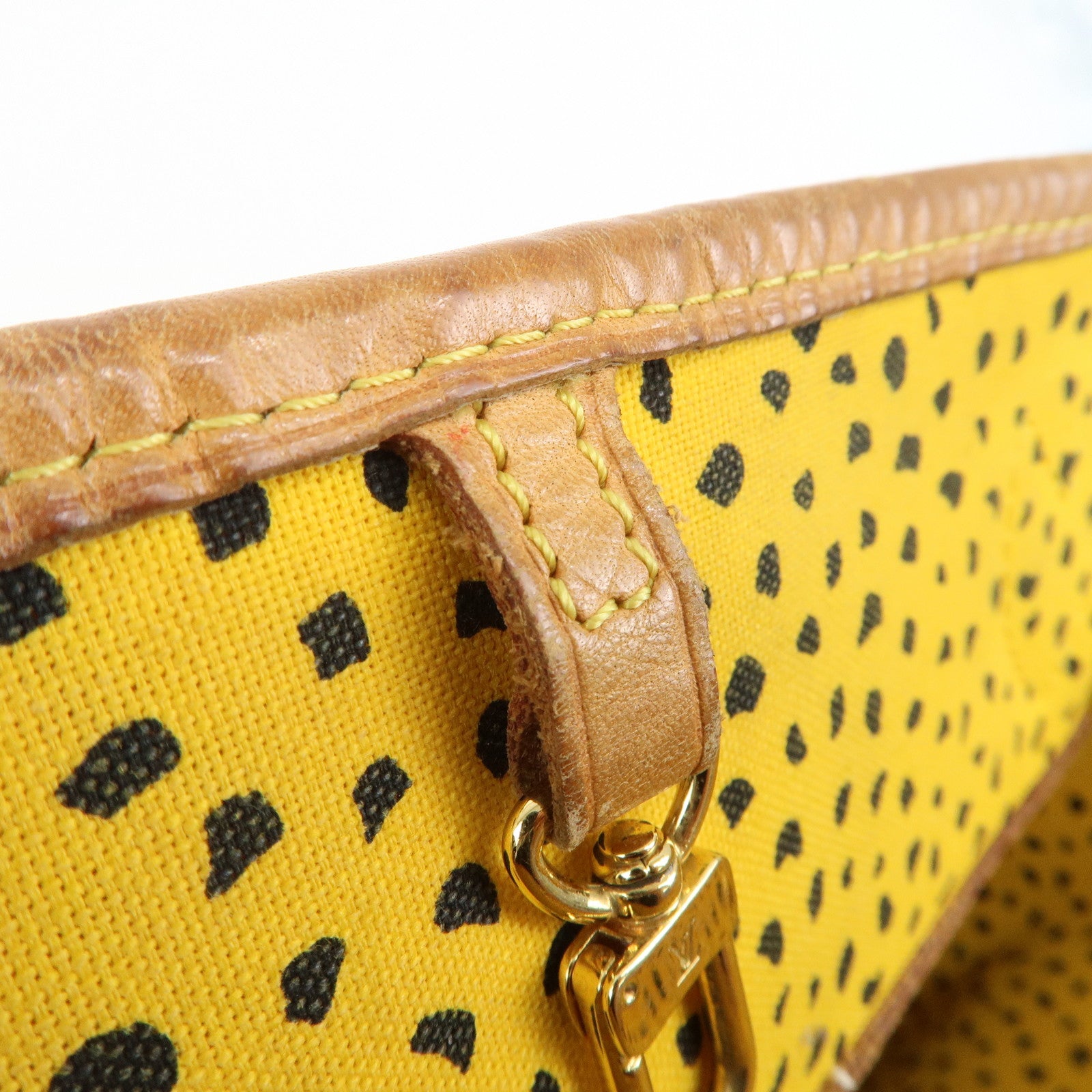 Louis Vuitton Yellow Pumpkin Dots Yayoi Kusama Neverfull MM M40685