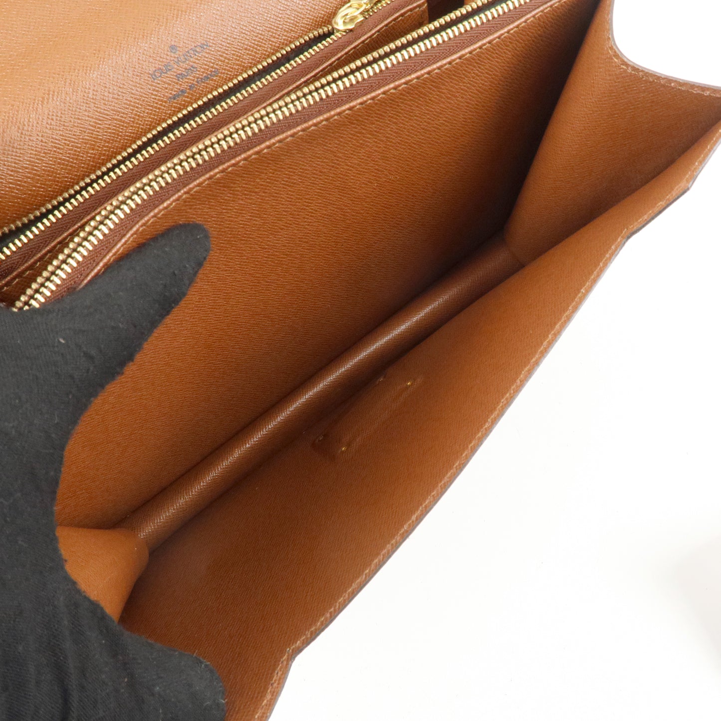 Louis Vuitton Monogram Concorde Hand Bag Brown M51190