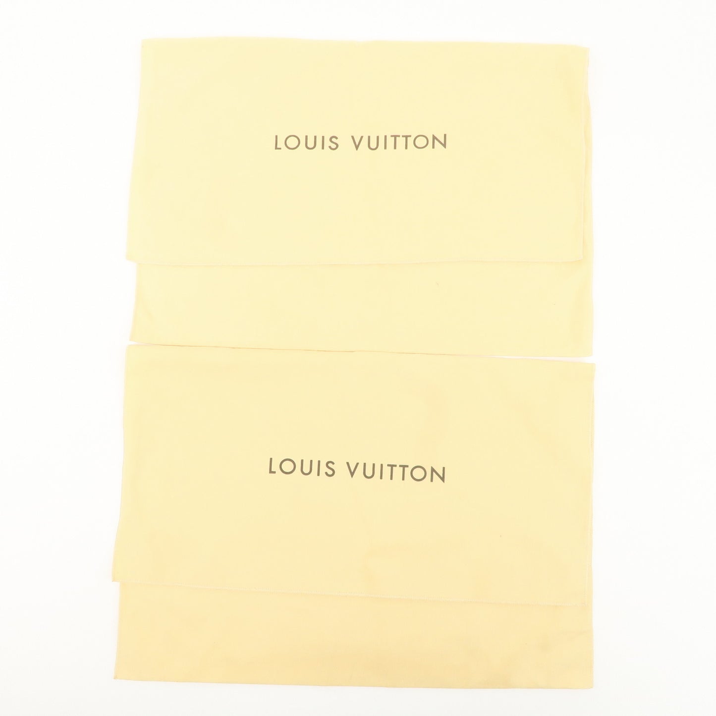 Louis Vuitton Set of 10 Dust Bag Flap Style Beige Brown