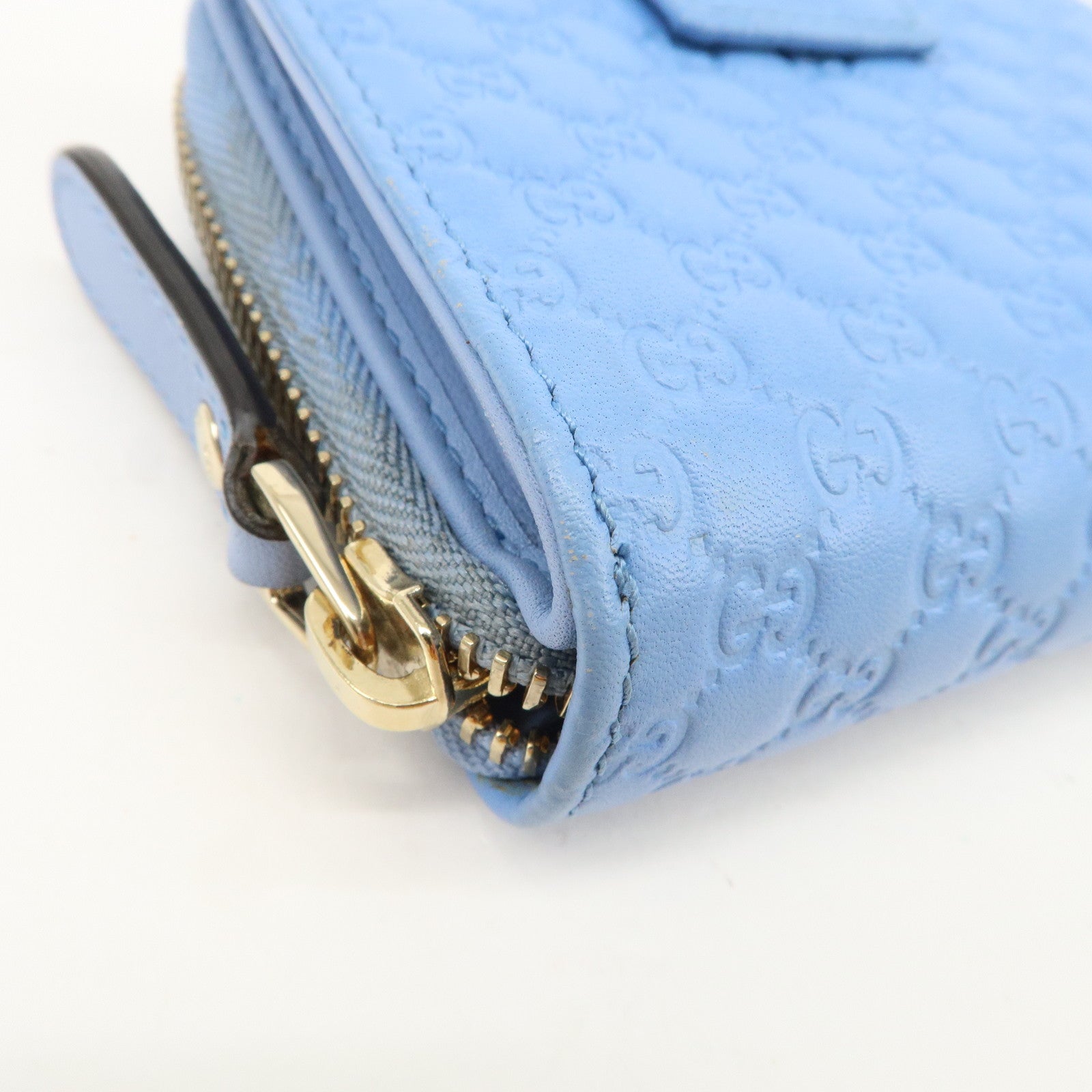GUCCI Micro Guccissima Signature Bi-Fold Compact Wallet 449395