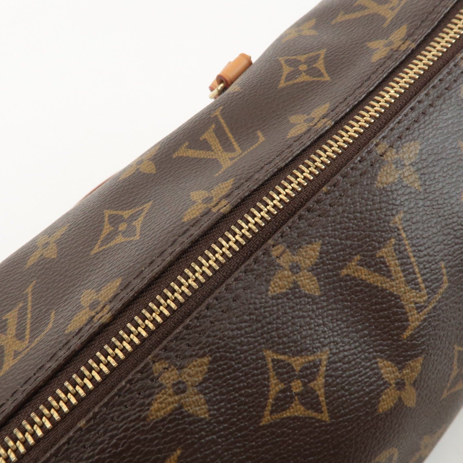 Louis Vuitton Monogram Papillon 30 Hand Bag New Style Brown M51385 Used