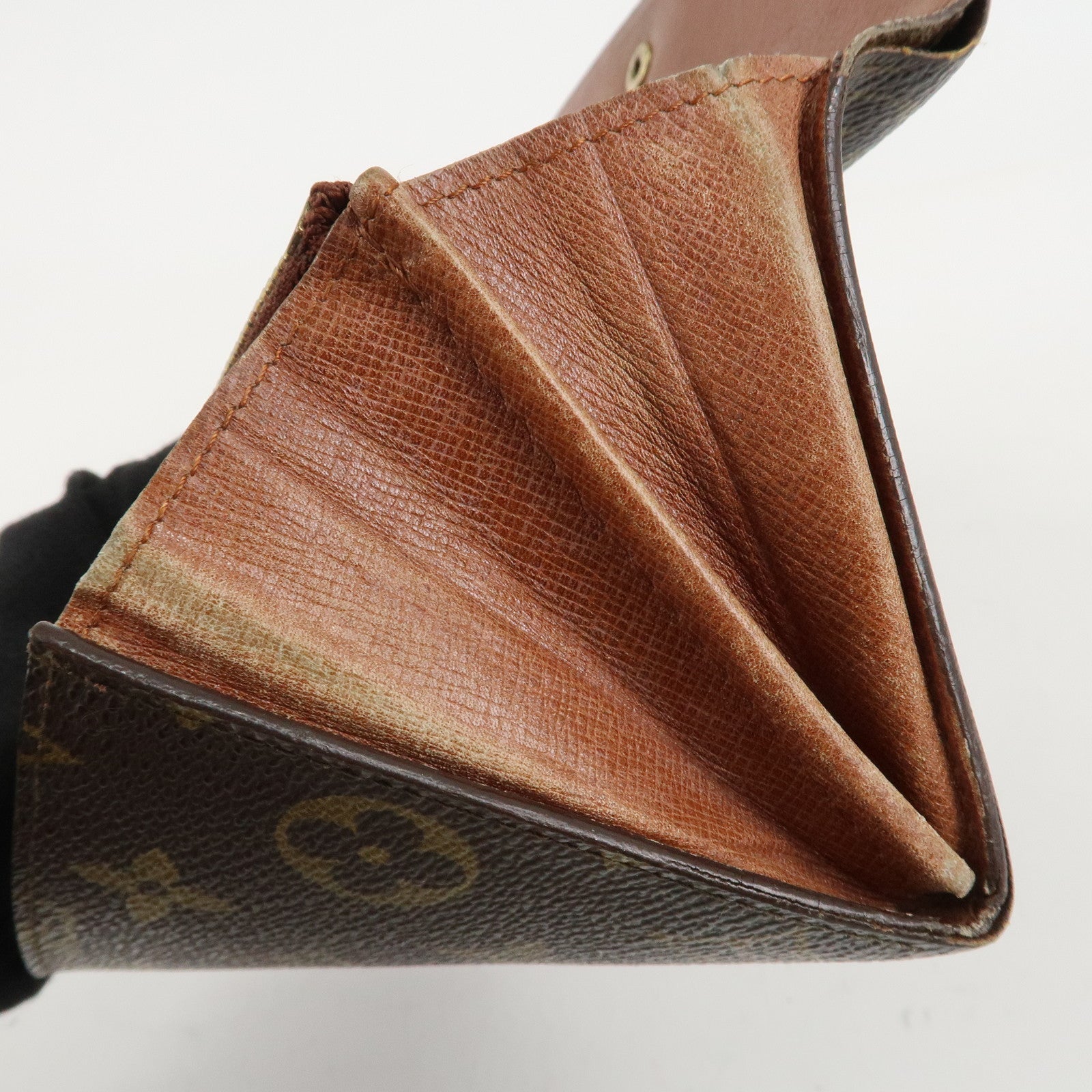 Louis Vuitton Monogram Set of 2 Long Wallet Brown M61723 Used