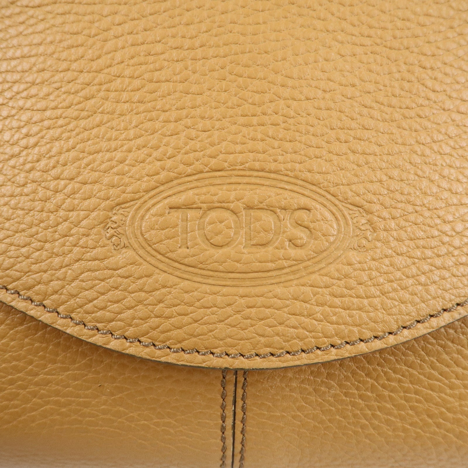 TOD’S Leather One-shoulder Bag Shoulder Bag Hand Bag Brown