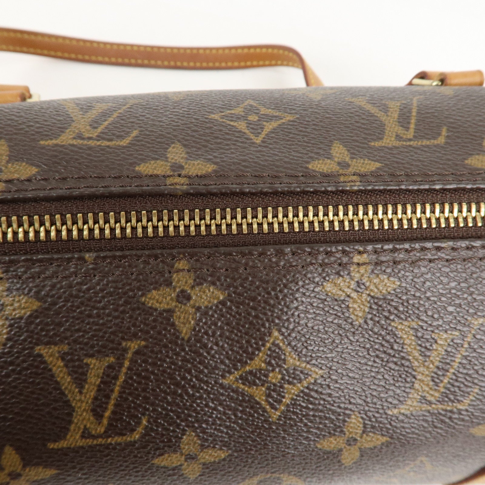 Louis Vuitton Monogram Papillon 30 Hand Bag Brown M51385