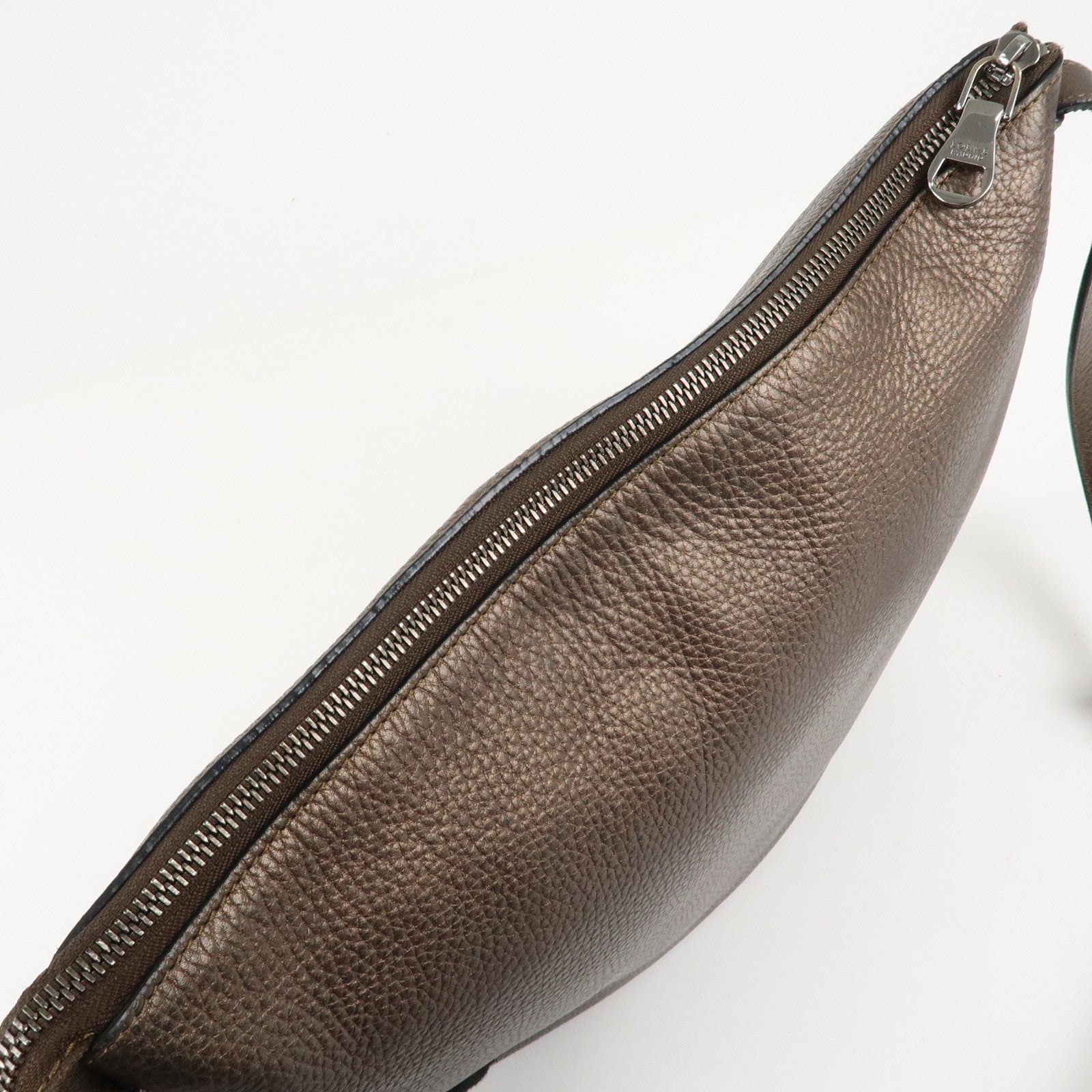 LOEWE Heritage Leather Shoulder Bag Brown *Outlet Used