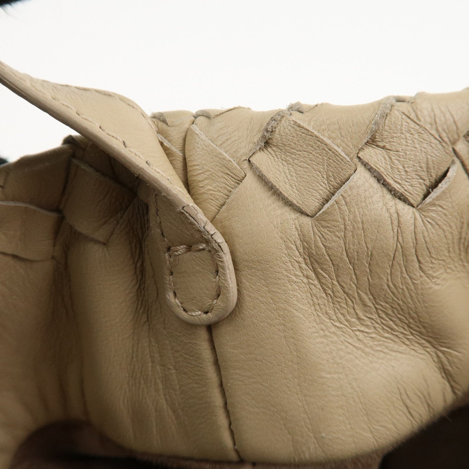 BOTTEGA VENETA Intrecciato Leather Mini Cesta Shoulder Bag Flower