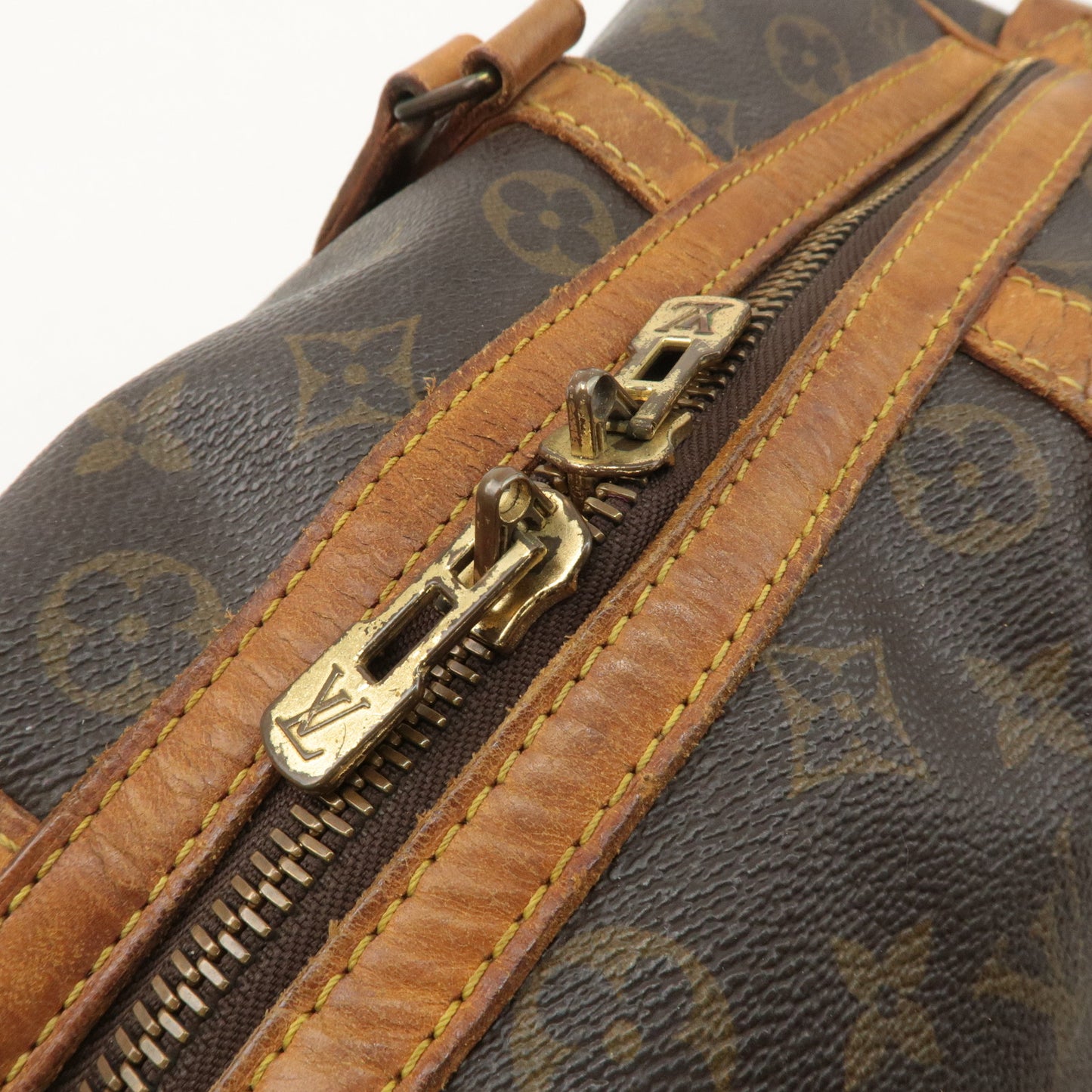 Louis Vuitton Monogram Sac Souple 35 Boston Bag Brown M41626