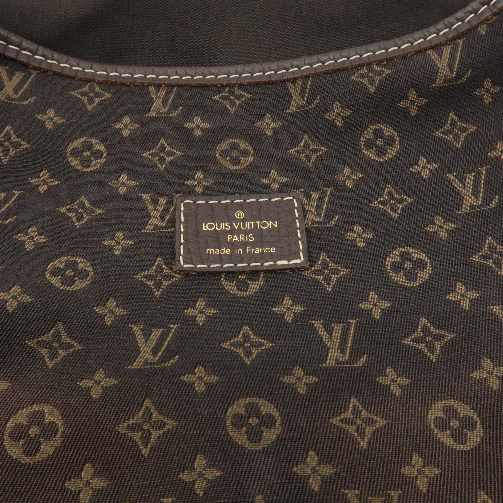 Louis Vuitton Monogram Mini Lin Saumur 30 Ebene Brown M95227