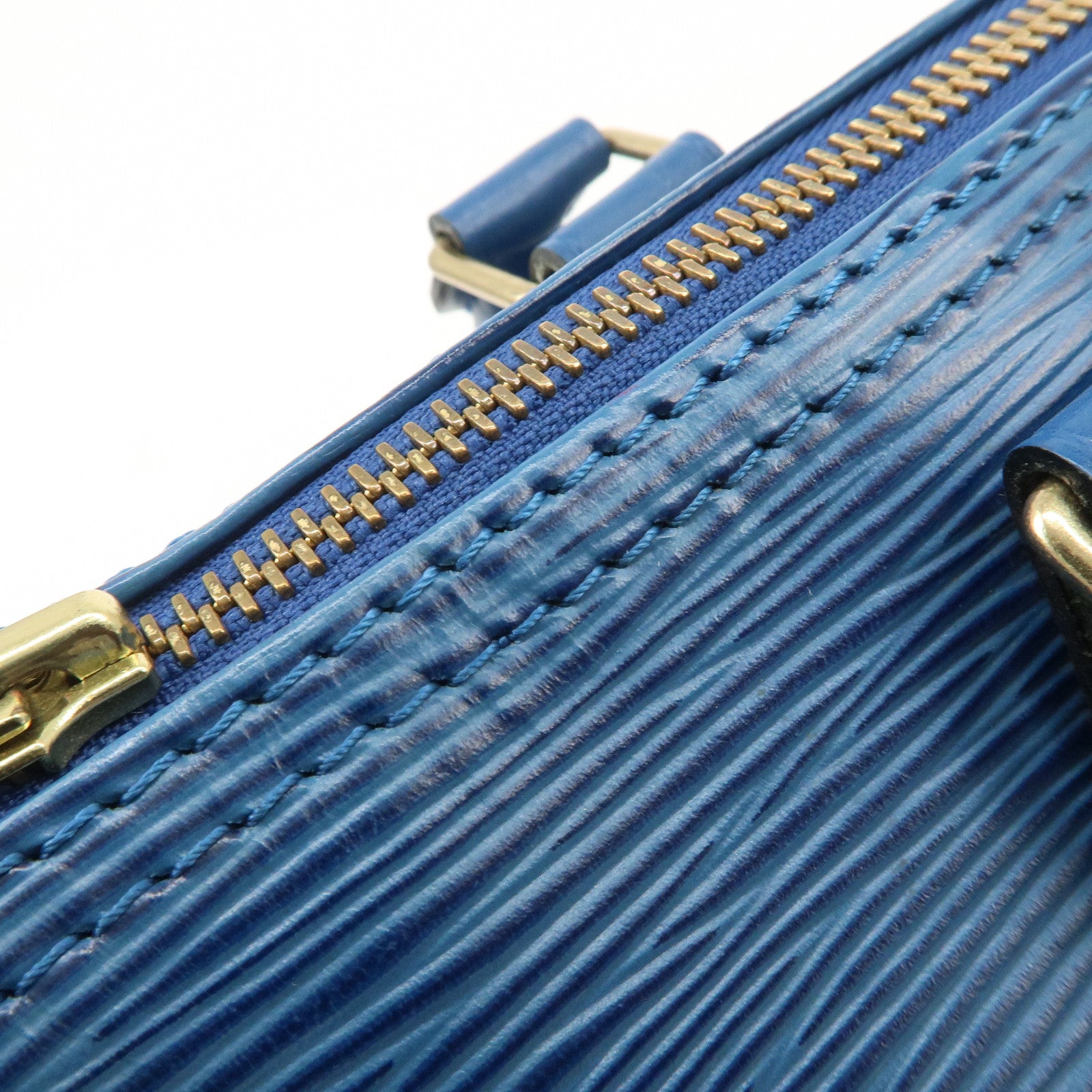 Louis Vuitton Epi Speedy 25 Hand Boston Bag Blue M43015 Used