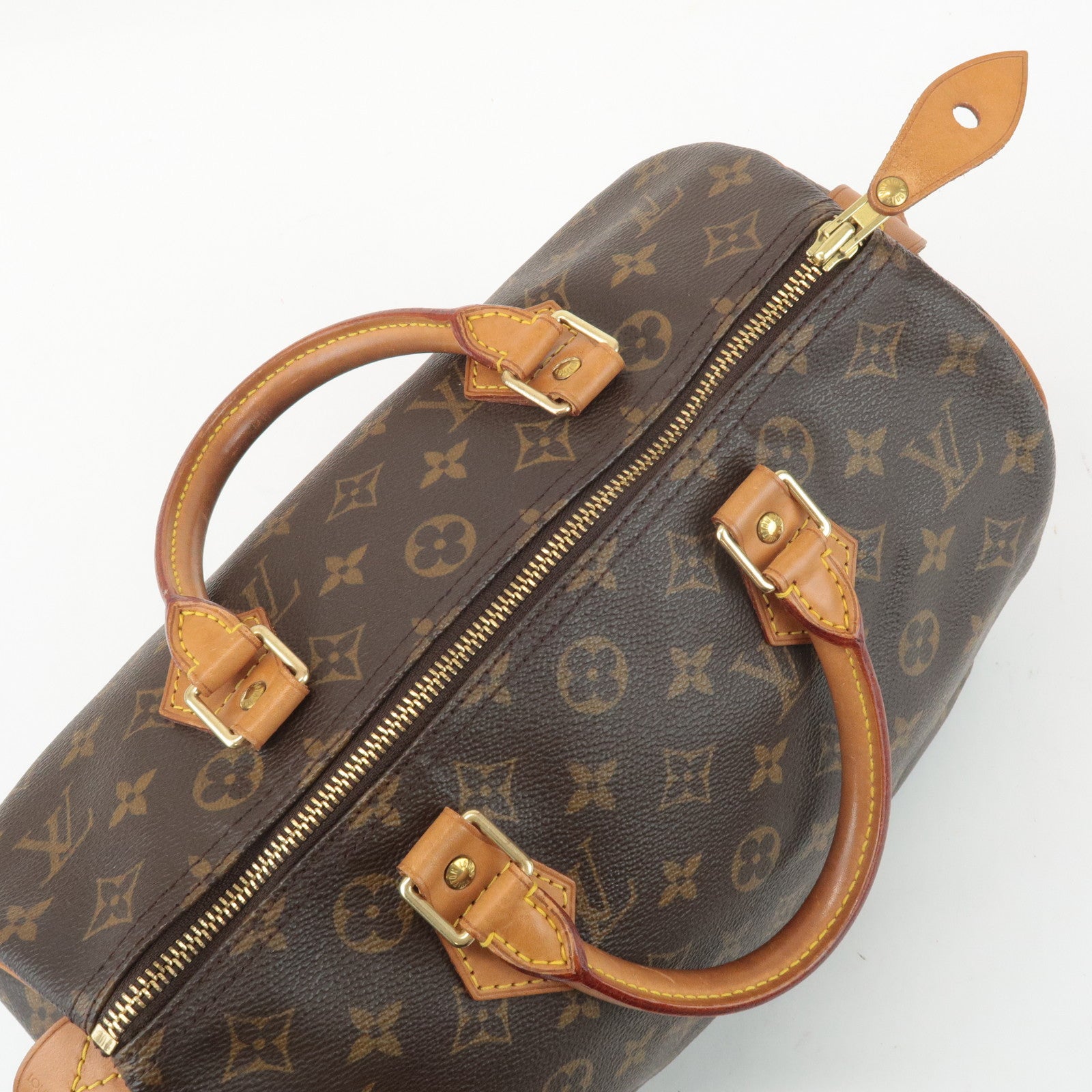 Louis Vuitton Monogram Speedy 30 Hand Bag Boston Bag M41108 Used