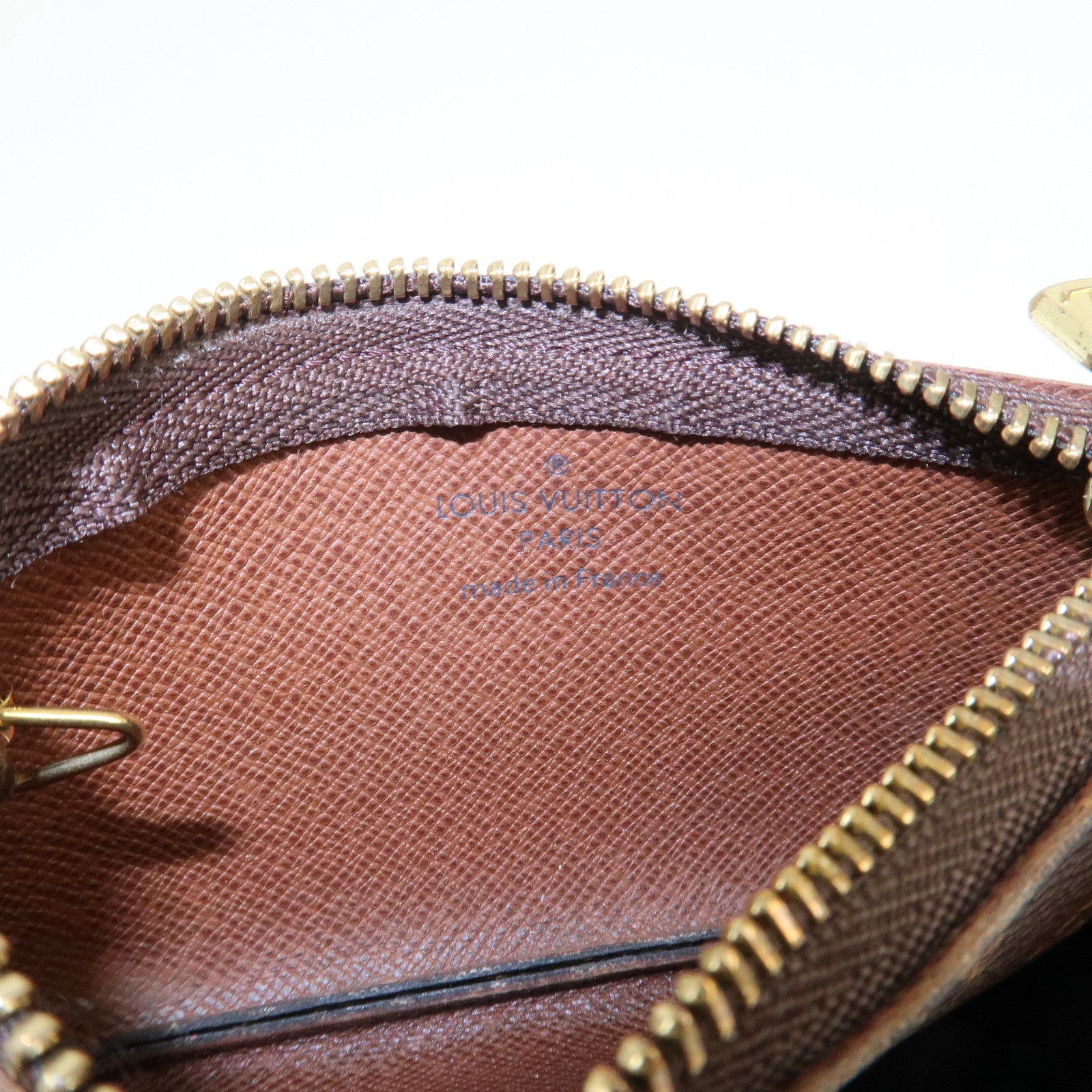 Louis Vuitton Monogram Pochette Cles Coin Case Key Case  M62650 Used
