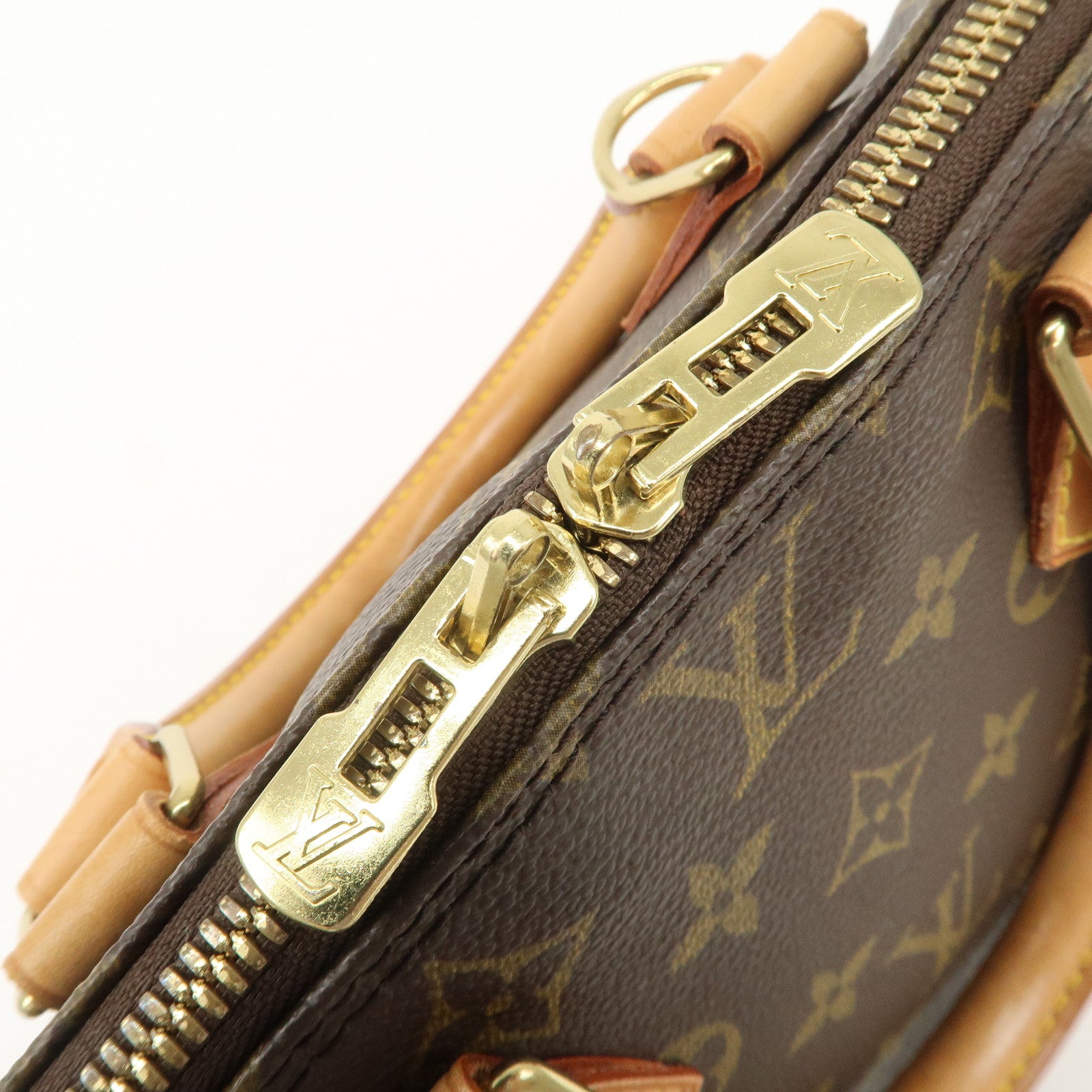 Louis Vuitton Monogram Alma Hand Bag Brown M51130