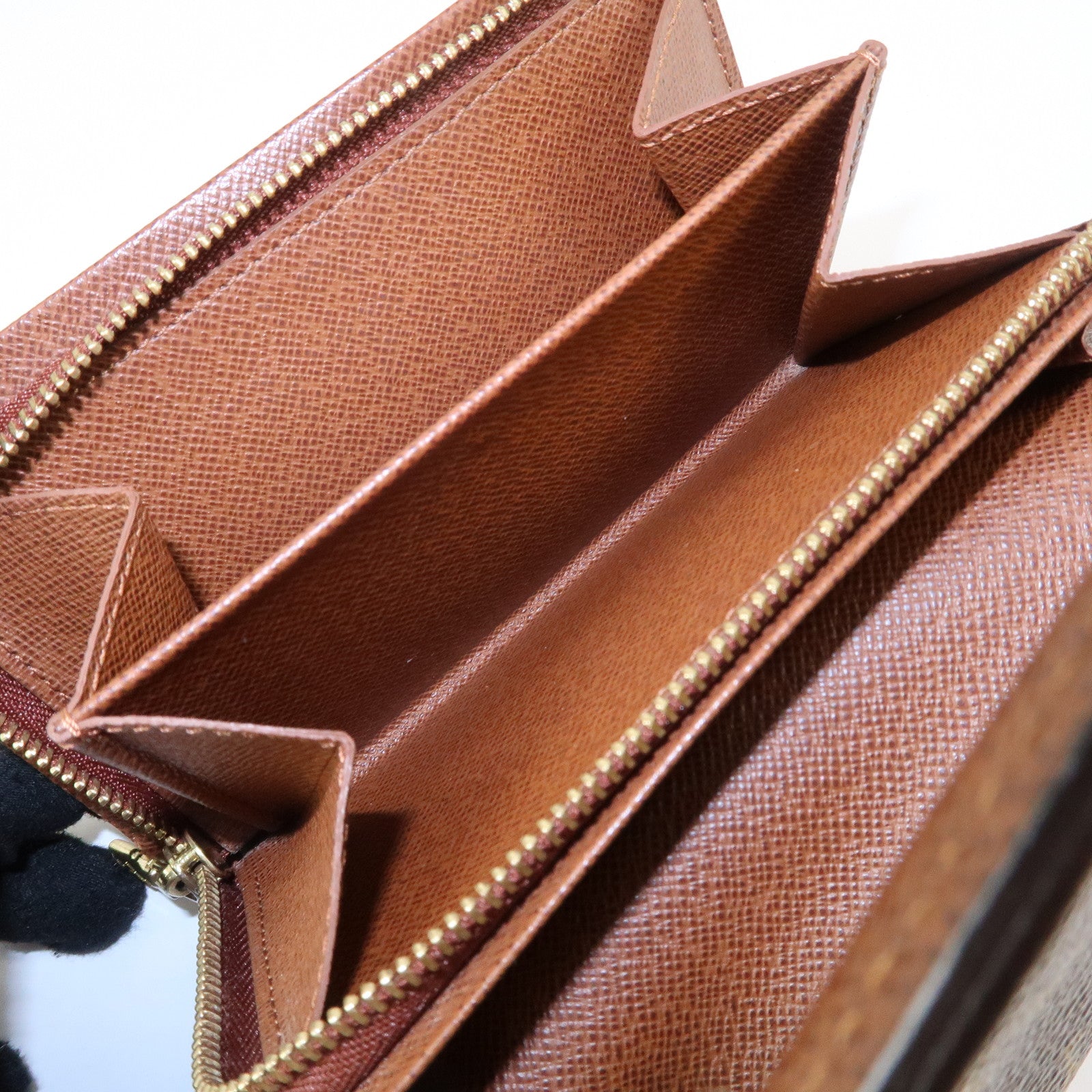 Louis Vuitton Monogram Porte Monnaie Billets Tresor Wallet M61730 Used
