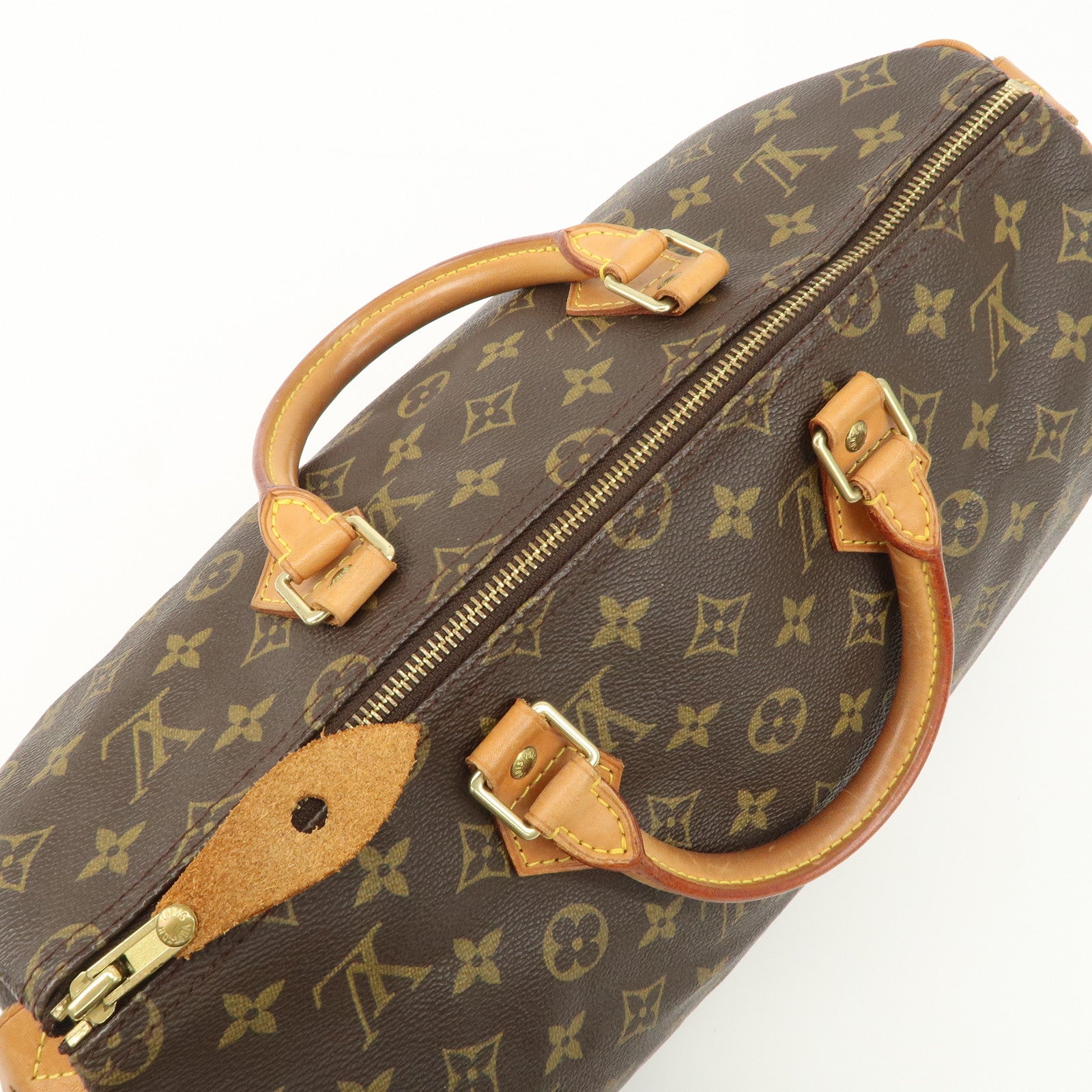 Louis Vuitton Monogram Speedy 35 Hand Bag Boston Bag M41524 Used
