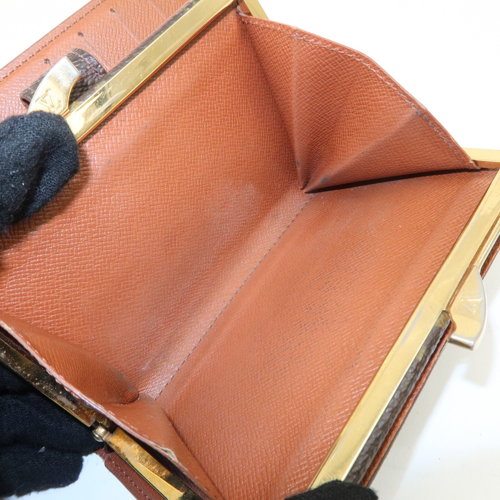 Louis Vuitton Monogram Set of 2 Bi-fold Wallet Brown M61663 Used