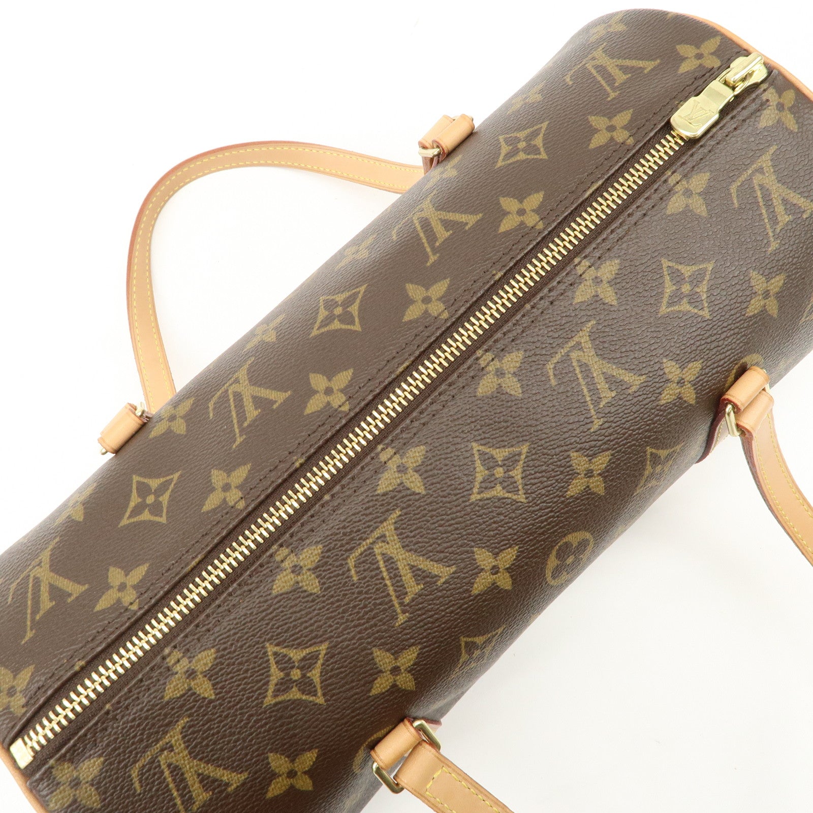 Louis Vuitton Monogram Papillon 30 Hand Bag Brown M51385 Used