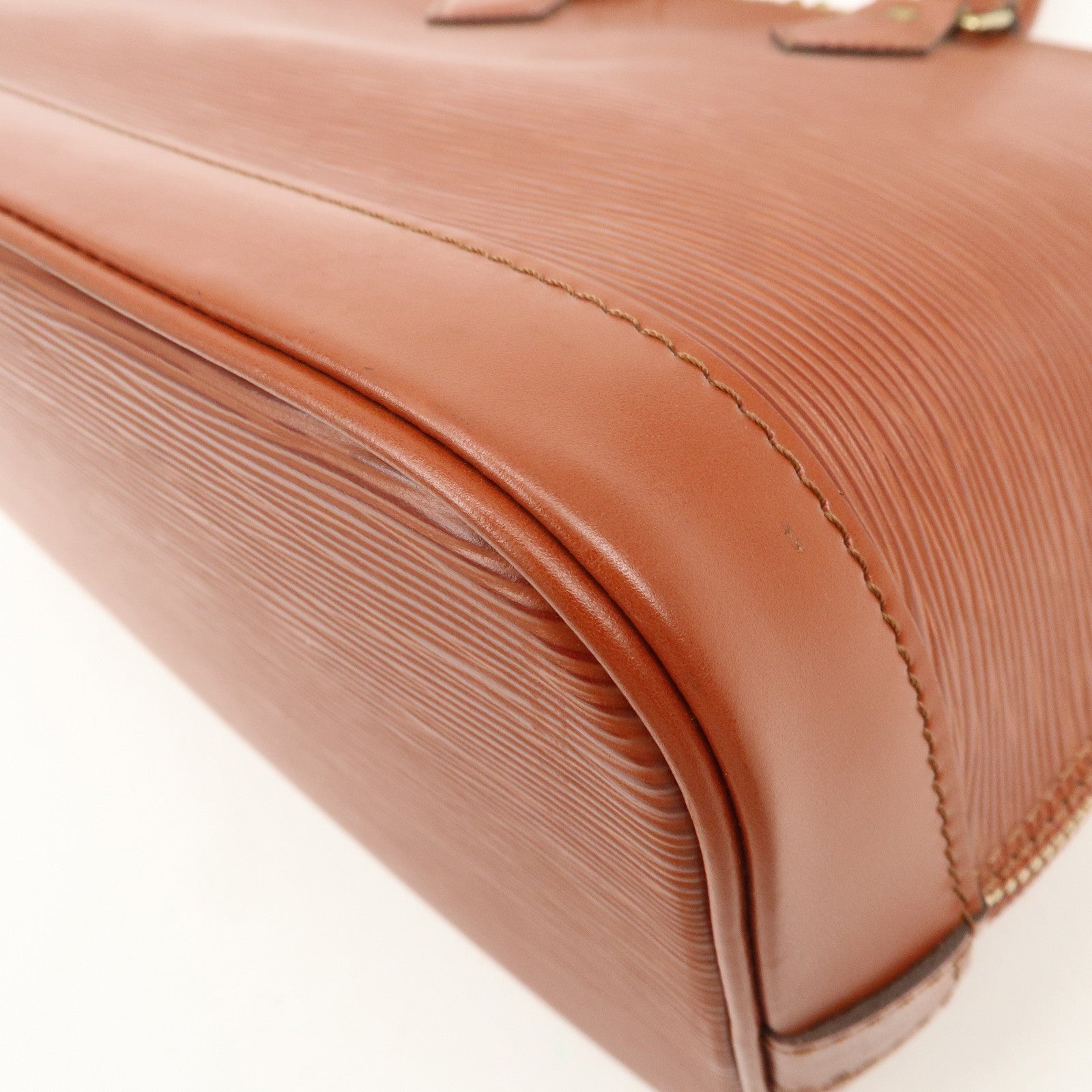 Louis Vuitton Epi Leather Alma PM Hand Bag Kenya Brown M52143